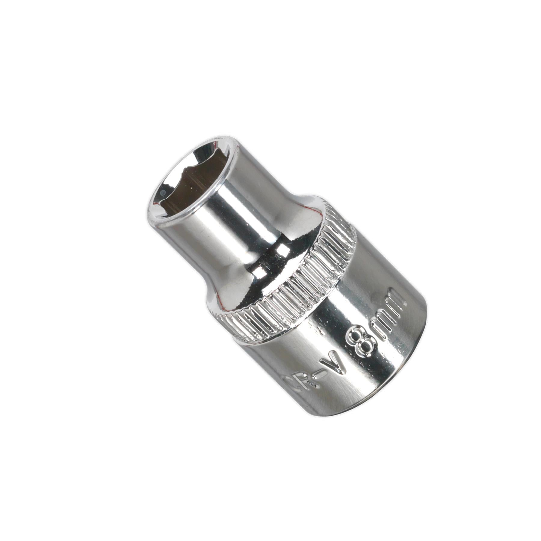 Sealey WallDrive Socket 8mm 3/8"Sq Drive Fully Polished