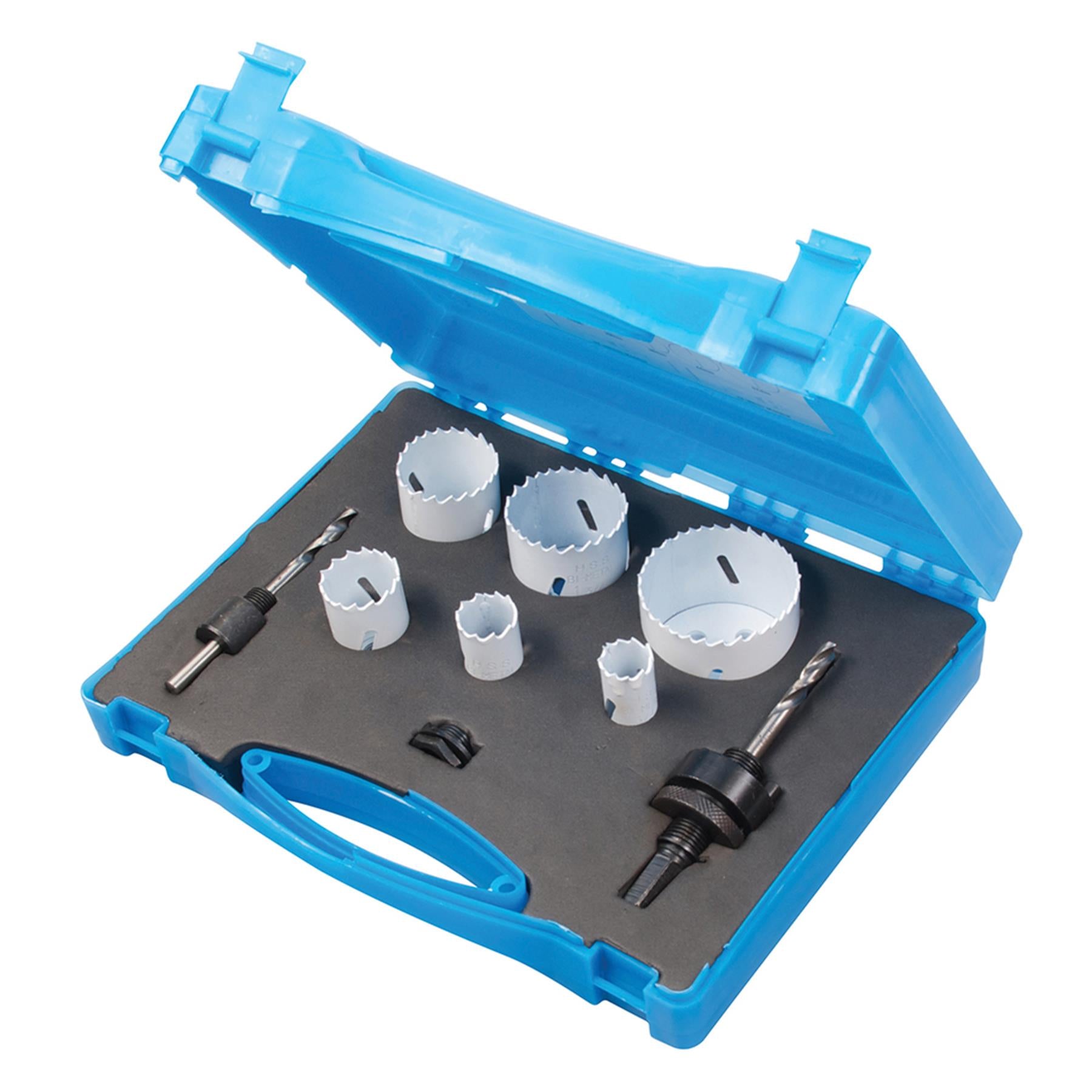 Bi-Metal Holesaw Set 19mm 22mm 29mm 38mm 44mm 57mm Plumbers Hole Cutter Saw Tool