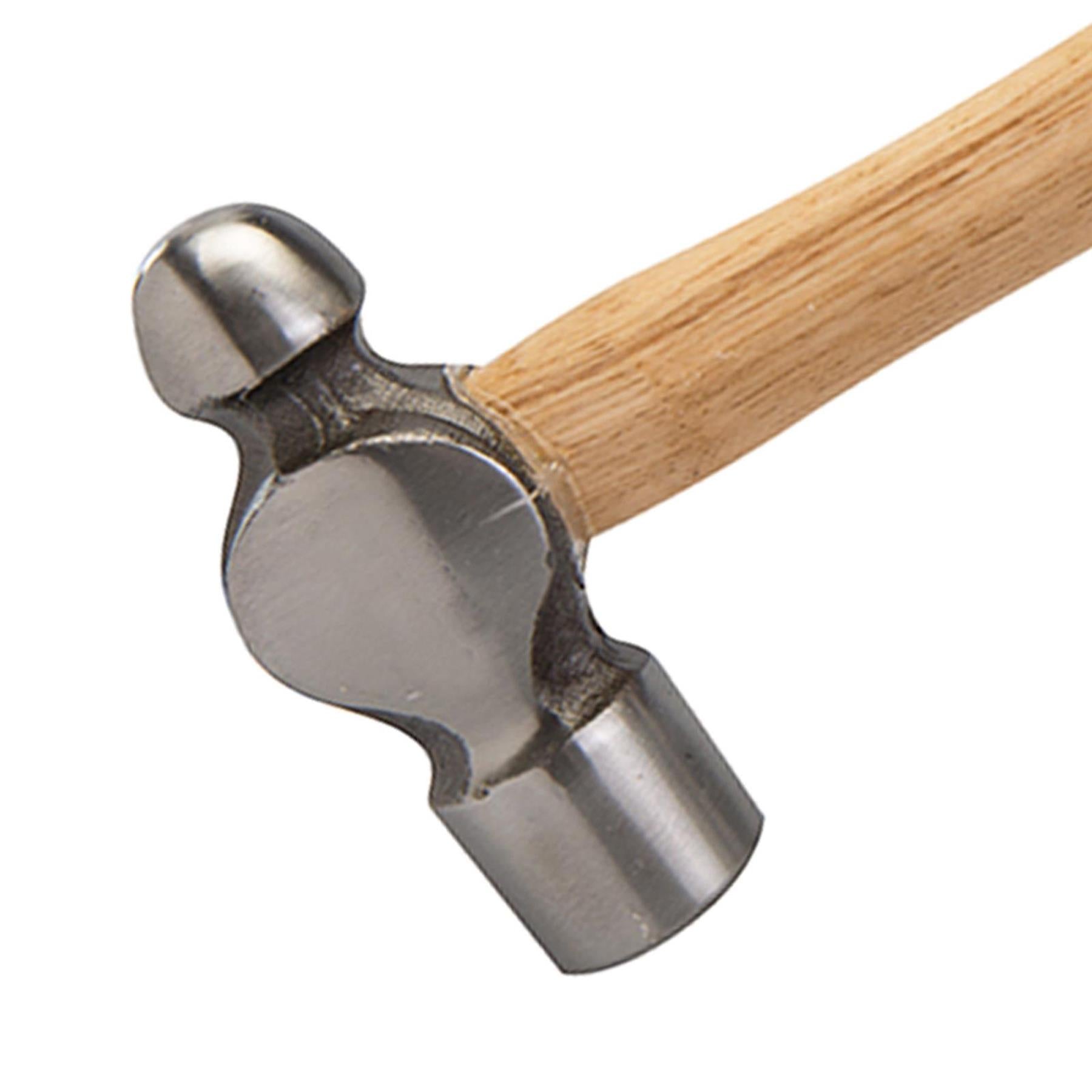 Hardwood Ball Pein Hammer 32Oz(907G) Strong Forged Steel Metal Punching Riveting