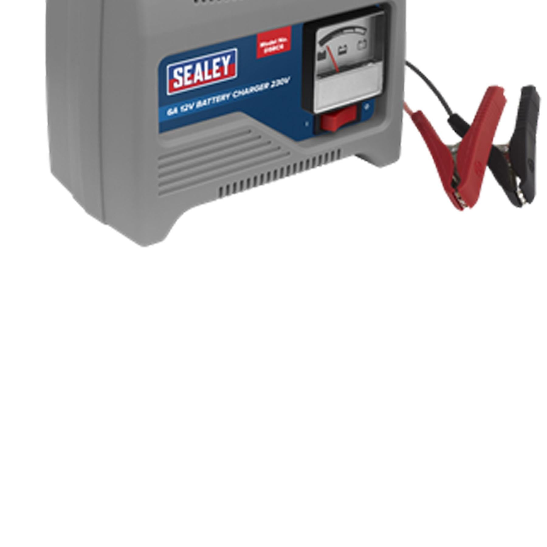 Sealey Battery Charger 12V 6A 230V