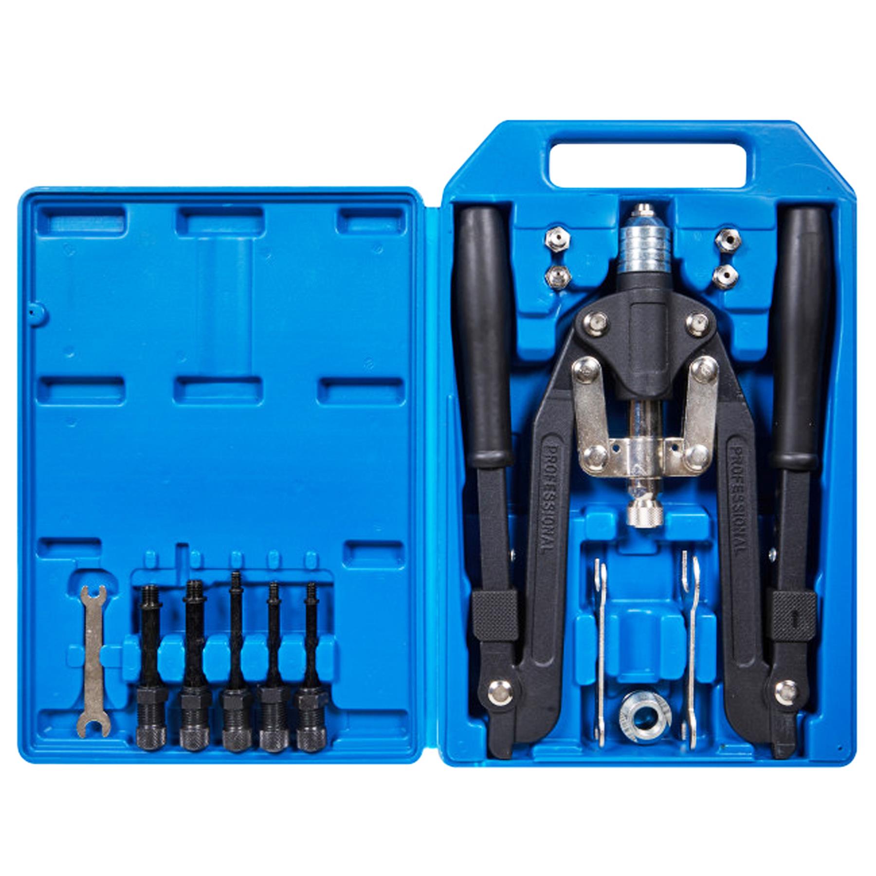 BlueSpot Long Arm Rivet 3.2-6.4 And Nut Riveter M4-M10 Gun Tool Set