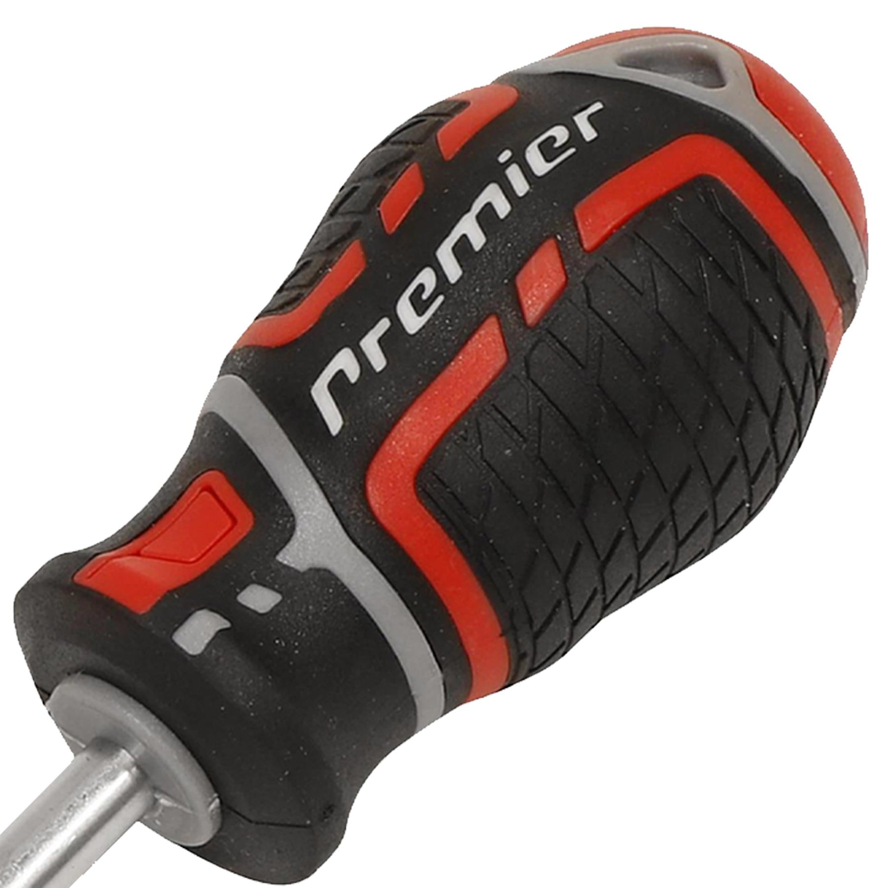 Sealey Screwdriver Slotted 6 x 38mm Flat Soft Grip Handle Magnetic GripMAX