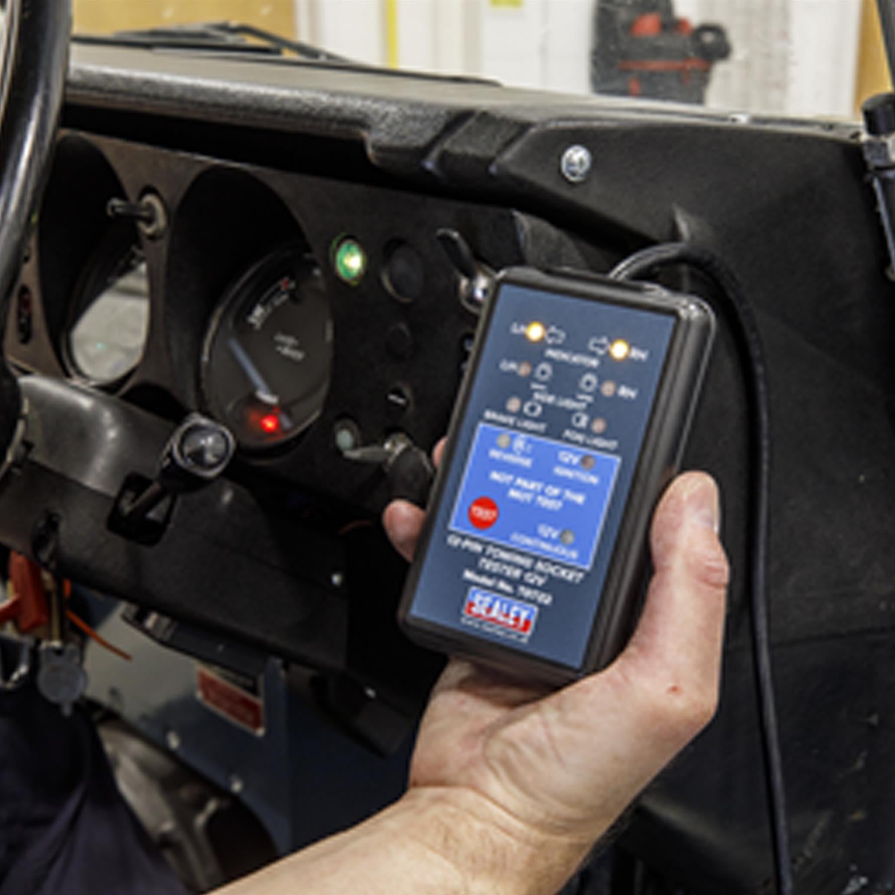 Sealey Towing Socket Tester 13-Pin 12V - DVSA Approved