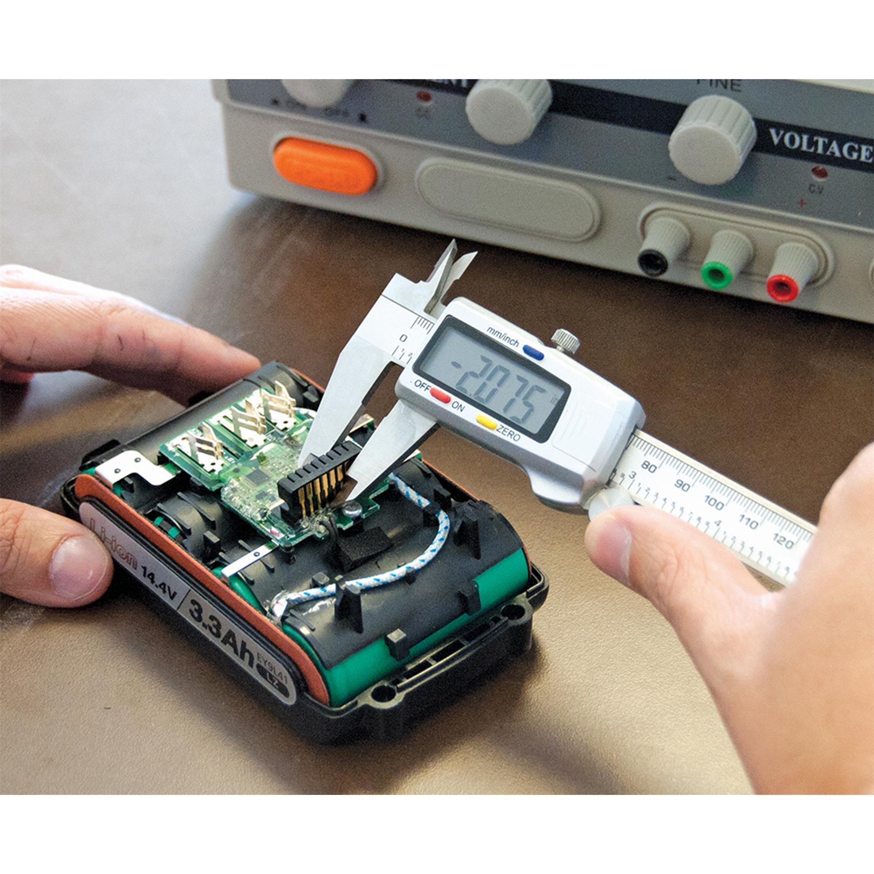 Digital Vernier Caliper Micrometer Expert Electronic LCD Display Tool 6in 300mm