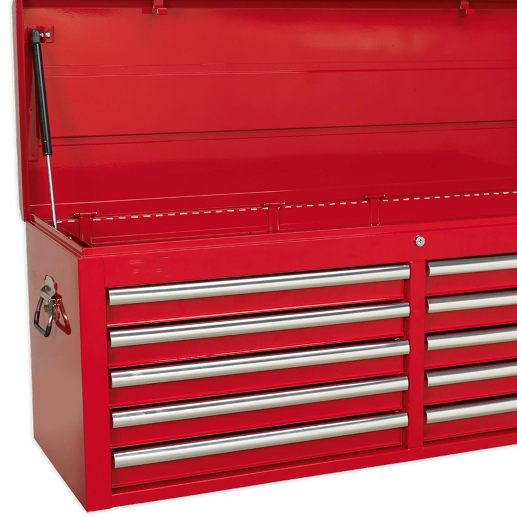 Sealey Topchest 10 Drawer with Ball Bearing Slides - Red