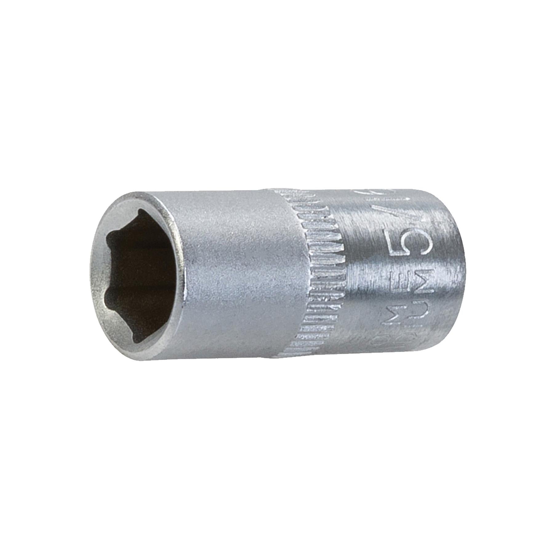 King Dick Socket 1/4" SD 6pt Metric 8mm High Grade Steel