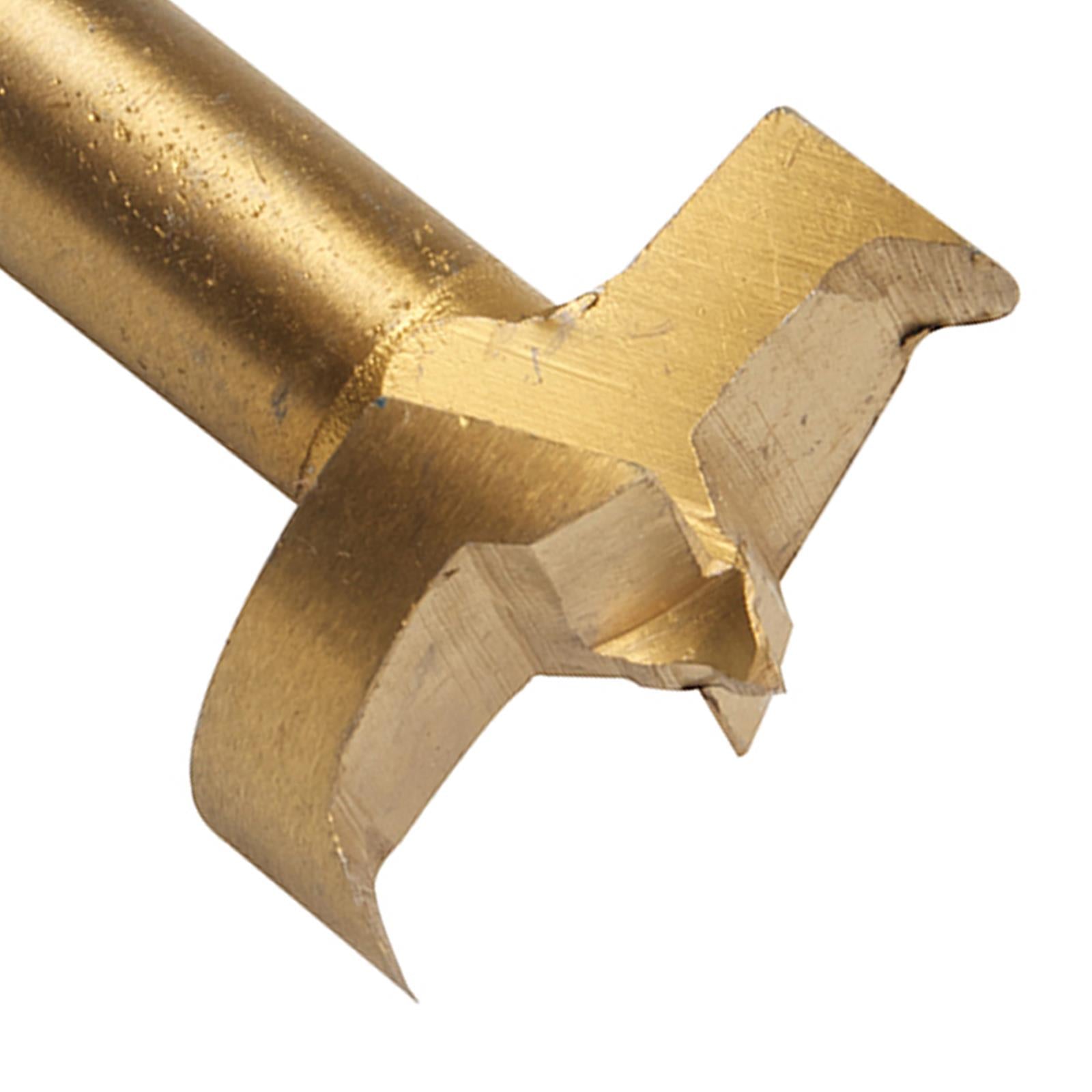 Forstner Drill Bits Hinge Cutter Borning Hole Titanium Coated Drillng Wood 40mm