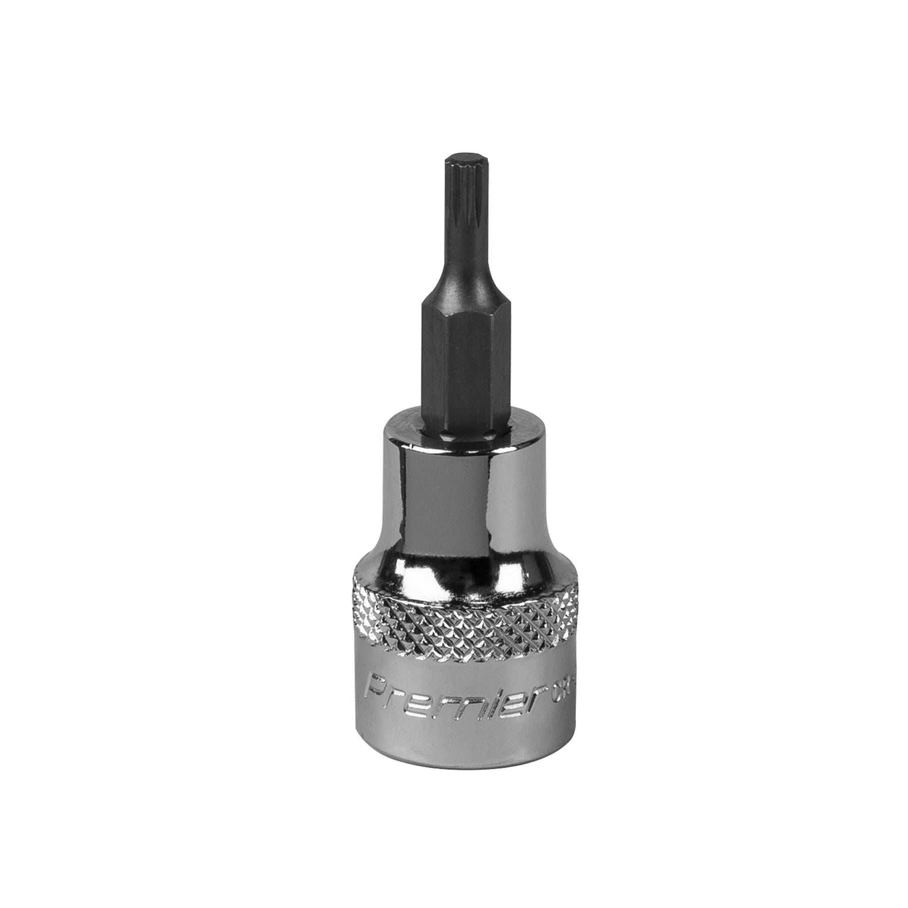 Sealey Spline Socket Bit M4 3/8"Sq Drive Chrome Vanadium Steel