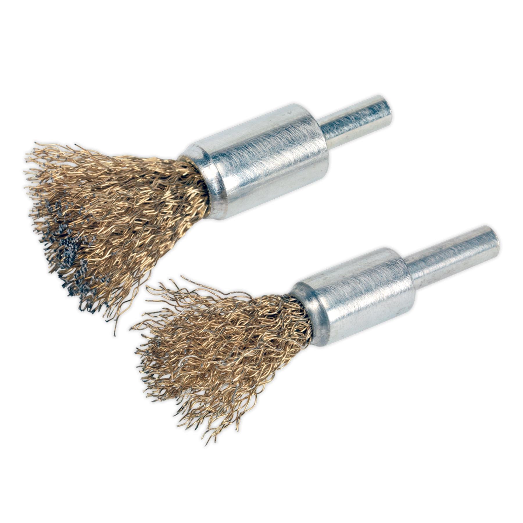 Sealey Decarbonising Brush Set 2pc Steel brushes