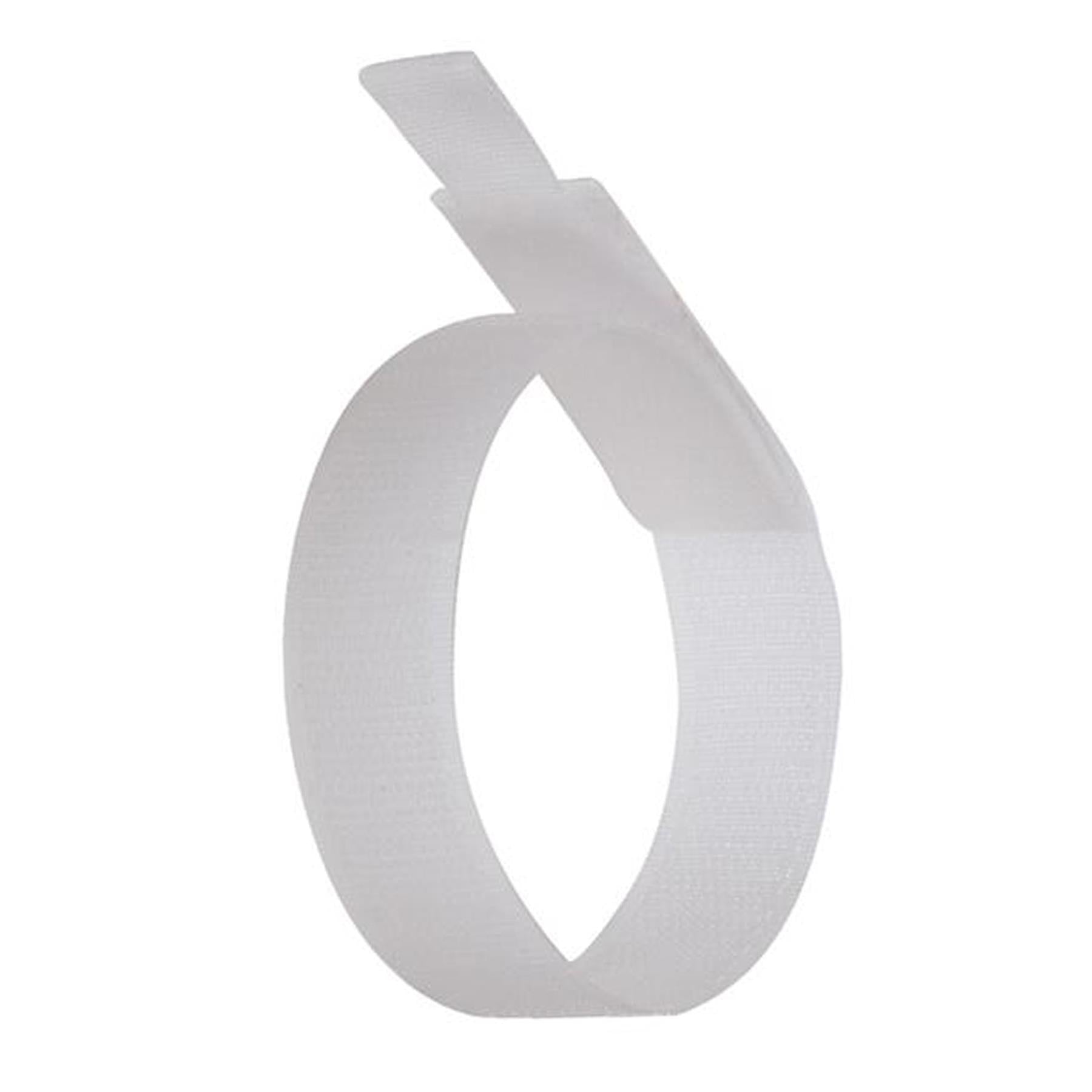 5 x Hook and Loop 150mm White Nylon strap strapping Cable Ties with buckle Band luggage Strap