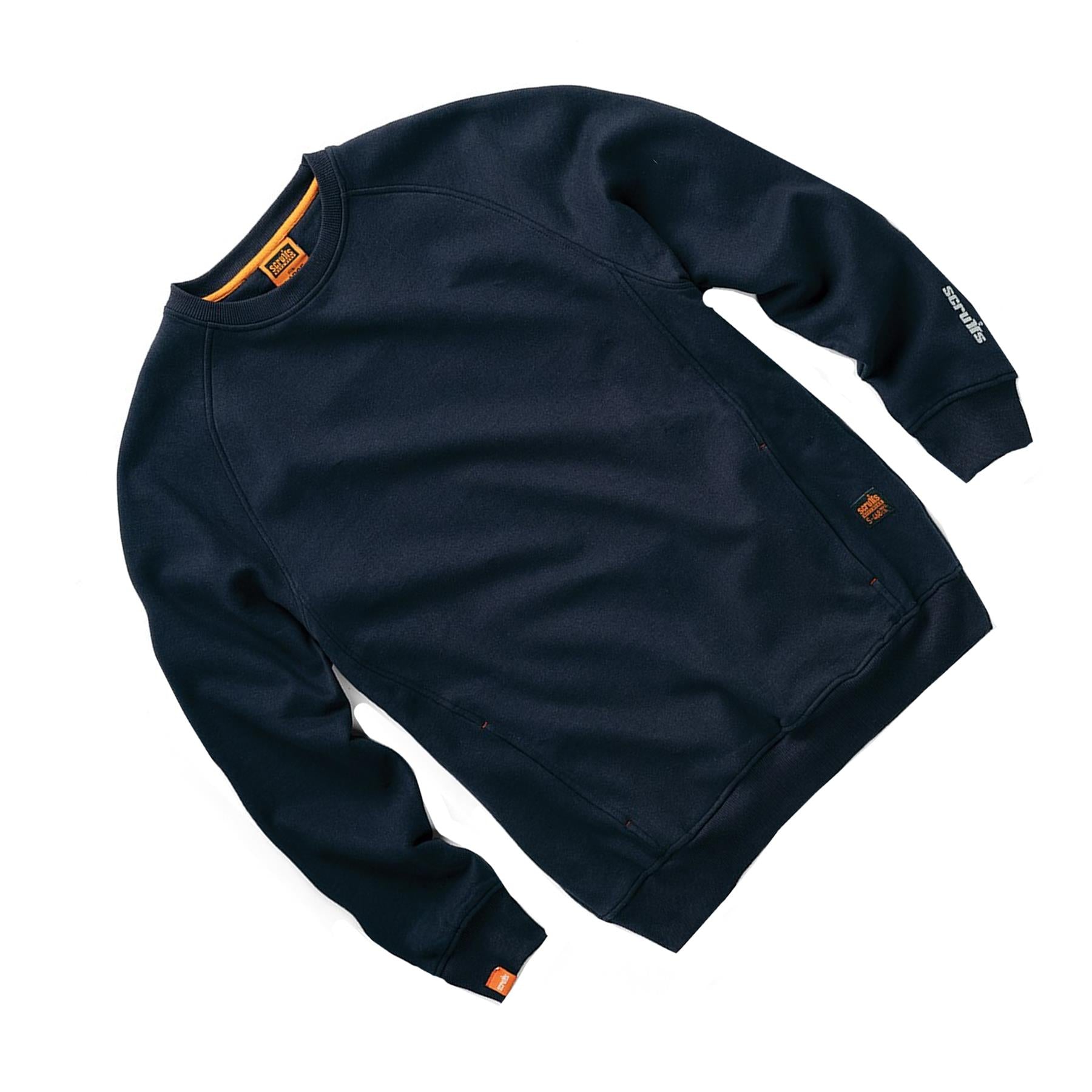 Scruffs Eco Worker Shirt Mens Work Sweatshirt Navy L