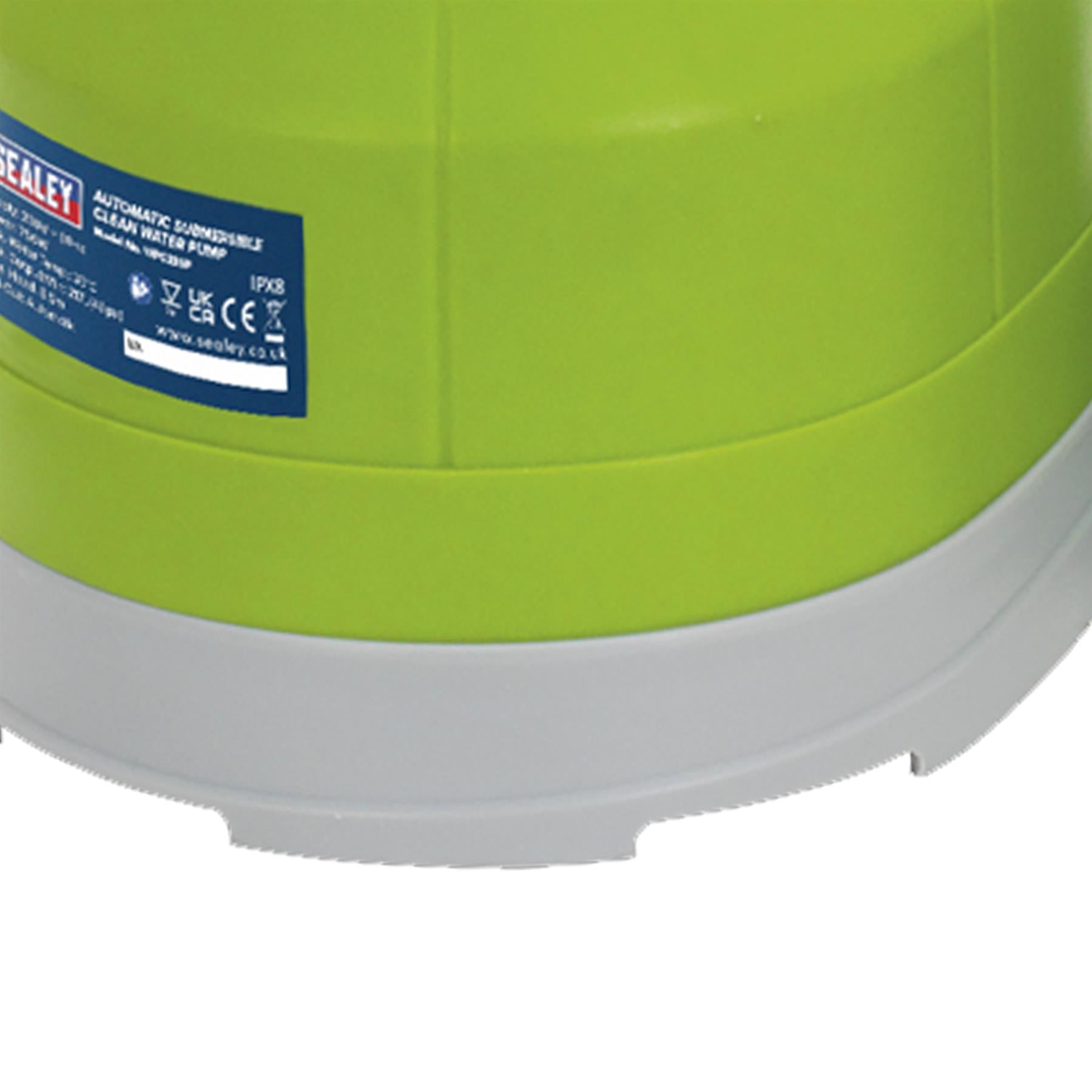 Submersible Clean Water Pump Automatic 217L/min 230V Sealey