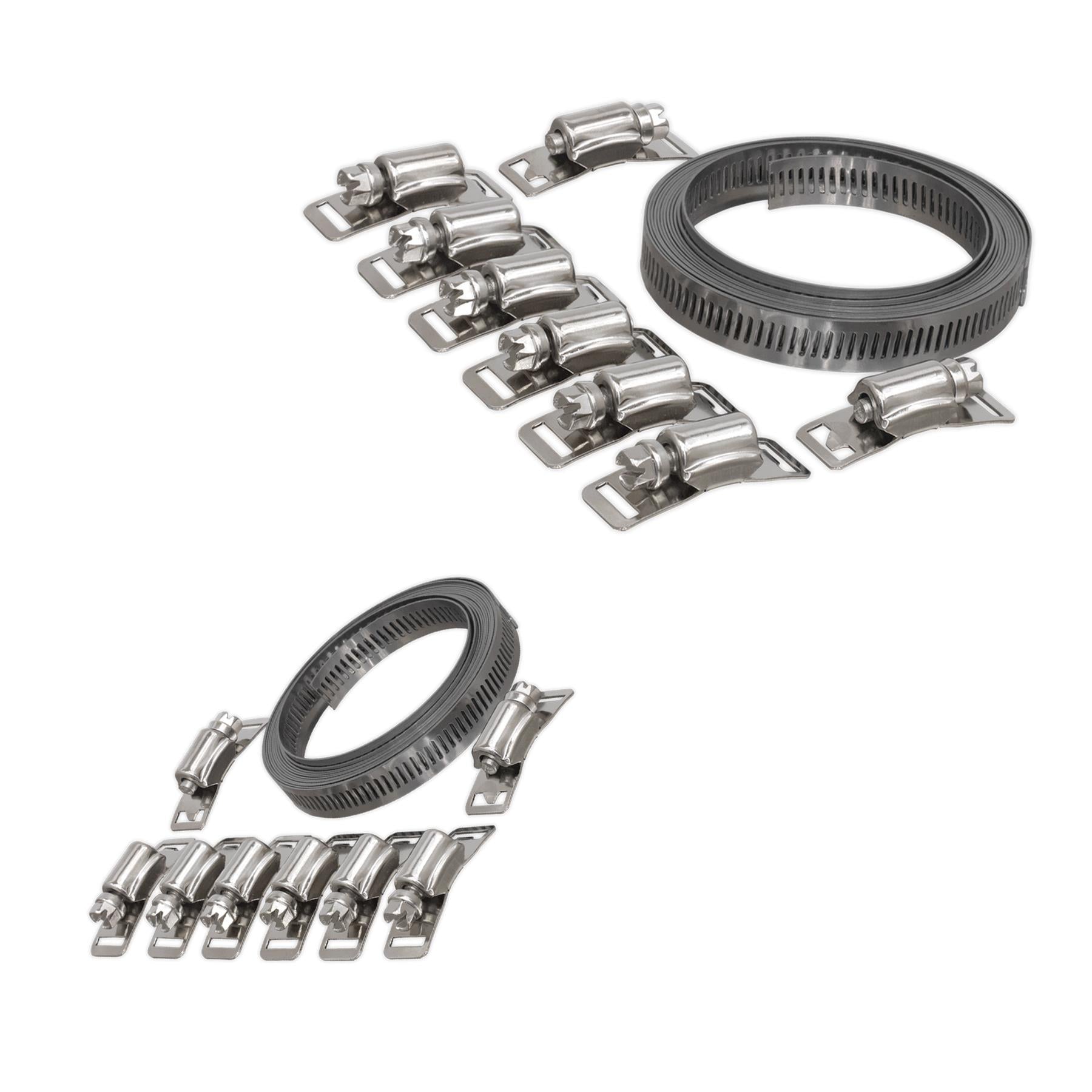 Sealey Hose Clip Set Self-Build 12.7mm Band Width