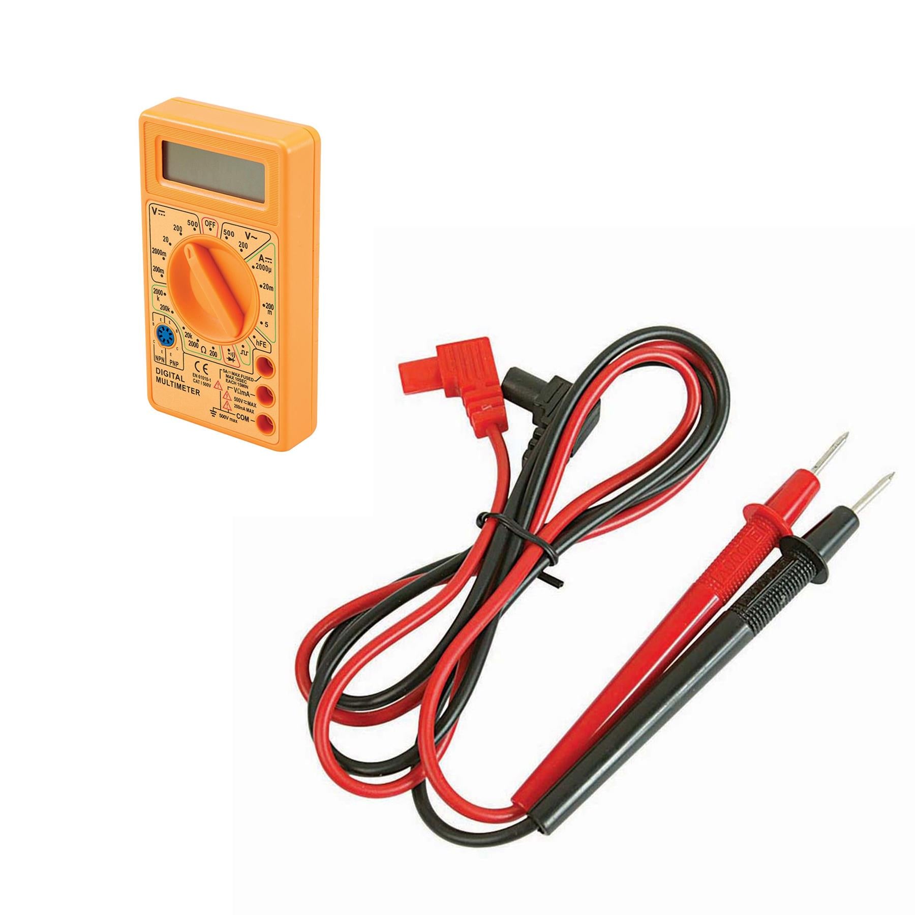 Multimeter Ac & Dc - Electrical Supplied With Test Leads 1