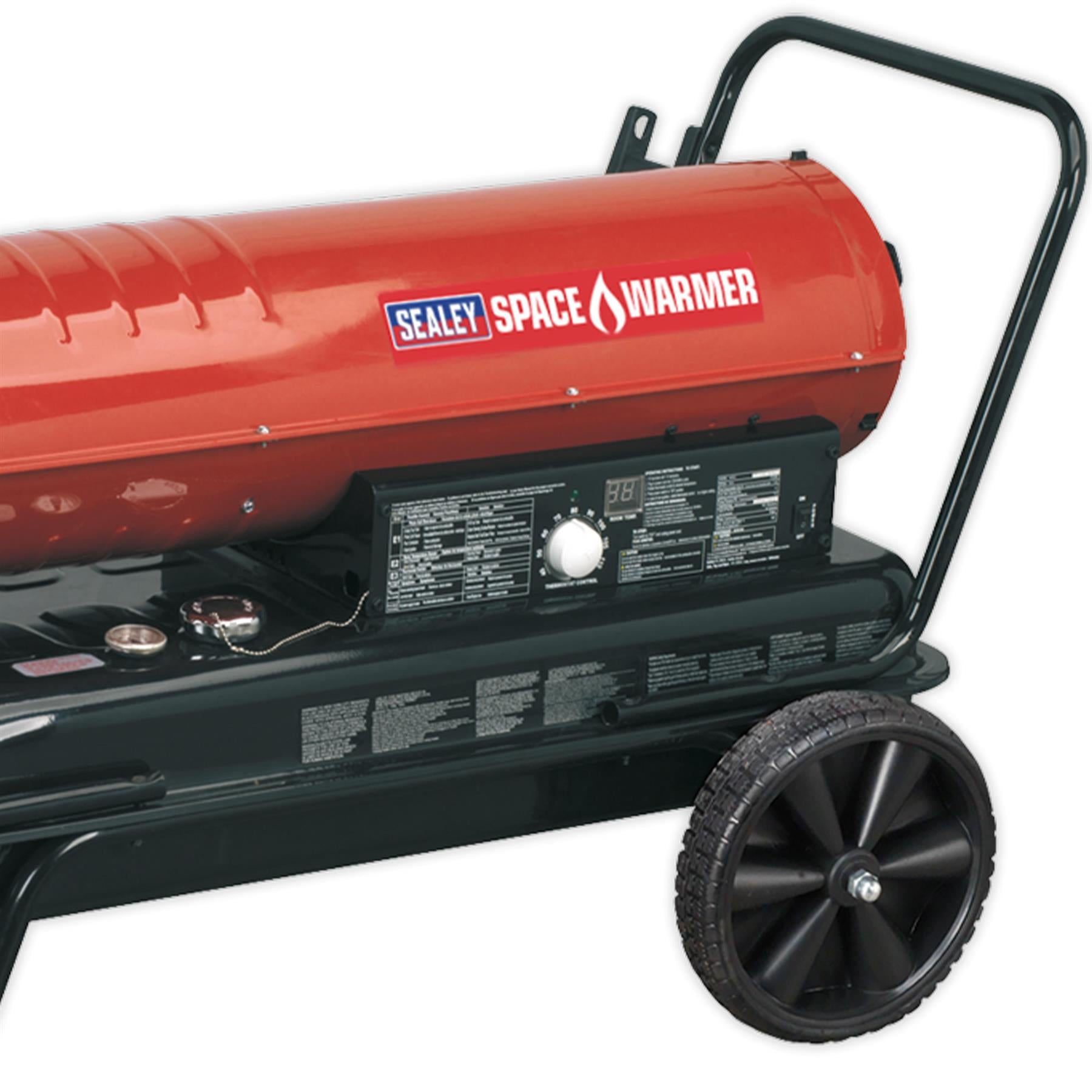 Sealey AB1758 Space Warmer Paraffin/Kerosene/Diesel Heater 175,000Btu/hr Wheels