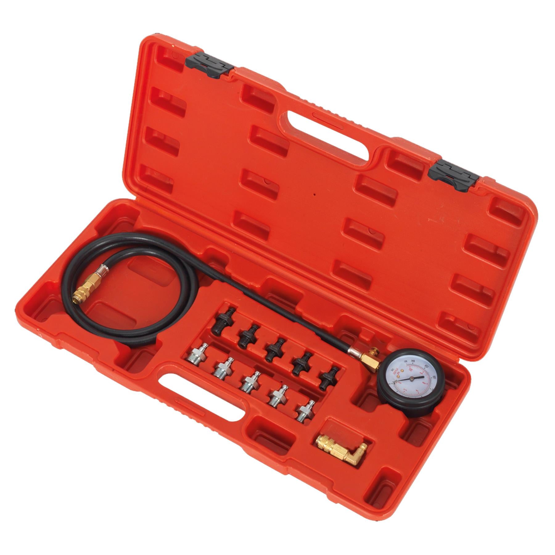 Oil Pressure Test Kit Oil Pump Pressure 12pc Sealey