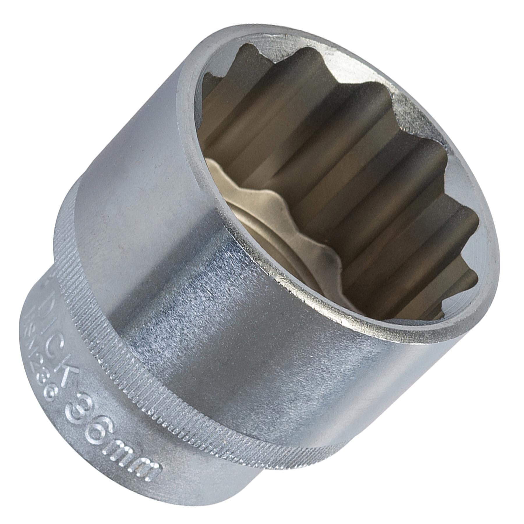 King Dick 36mm 1/2" Metric Socket 12 Point (12PT) Heavy Duty