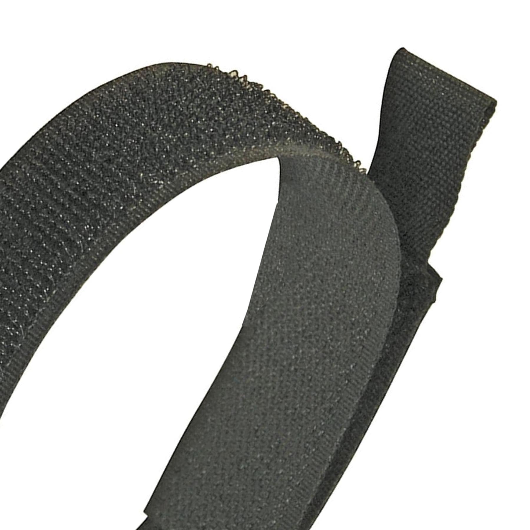 Hook and Loop 150mm Black Nylon strap strapping Cable Ties with buckle Band luggage Strap