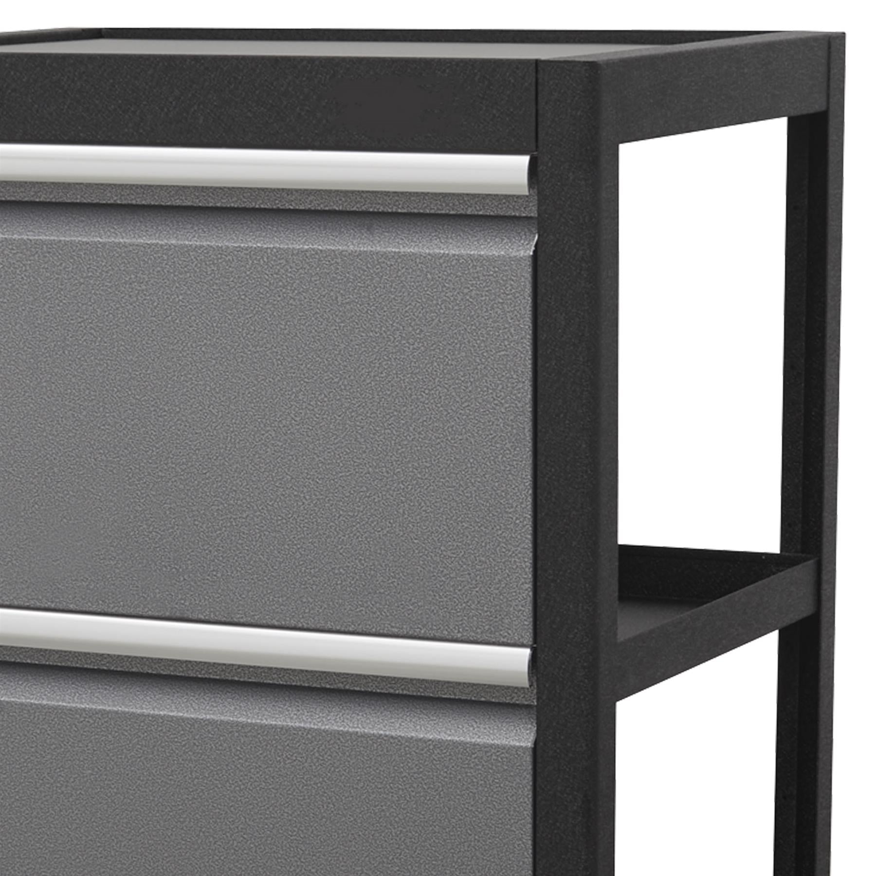 Sealey Modular Mobile Workshop Trolley Aluminium handles.