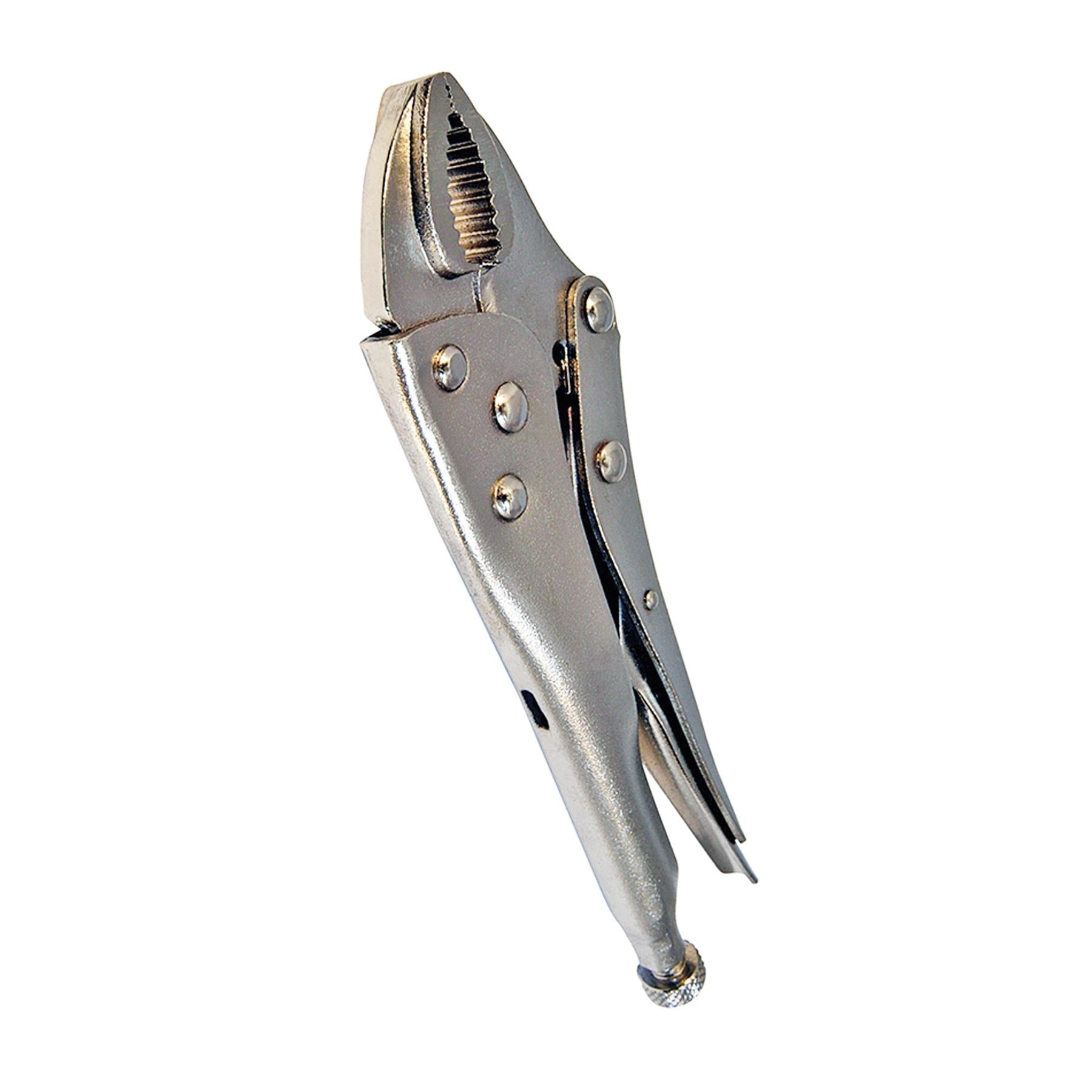 Self Locking Pliers - 180mm Curved Easy Screw Adjustment For Controlled Grip