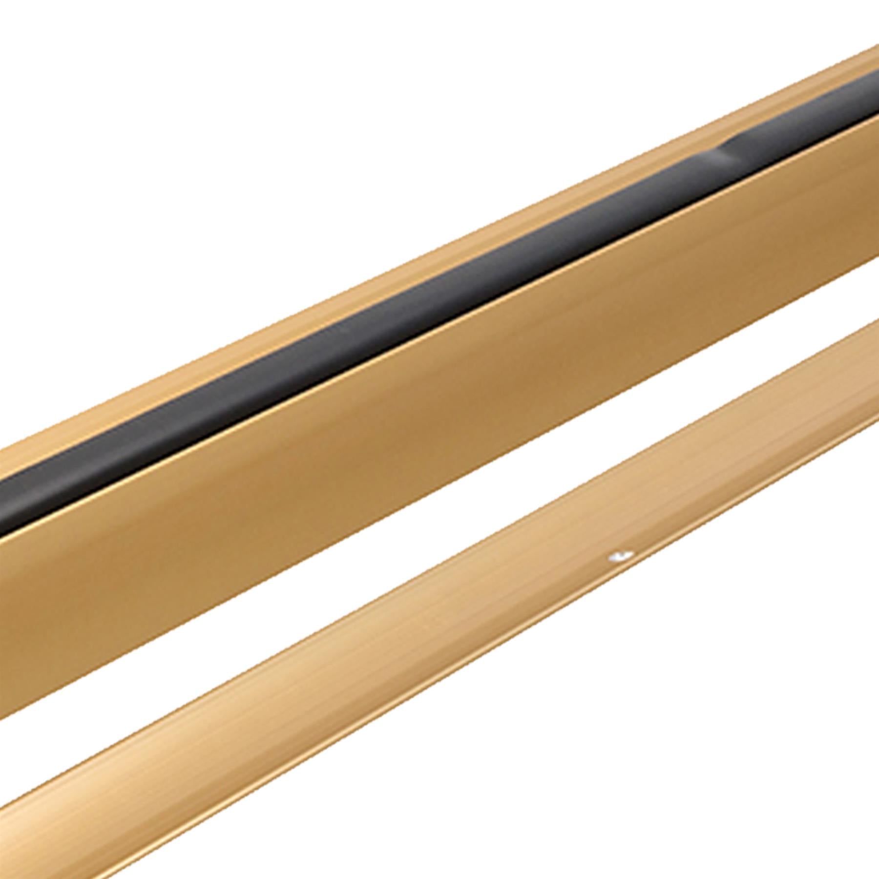 Superseal Threshold Sill Rubber Rain Draught Excluder Door Seal-Gold