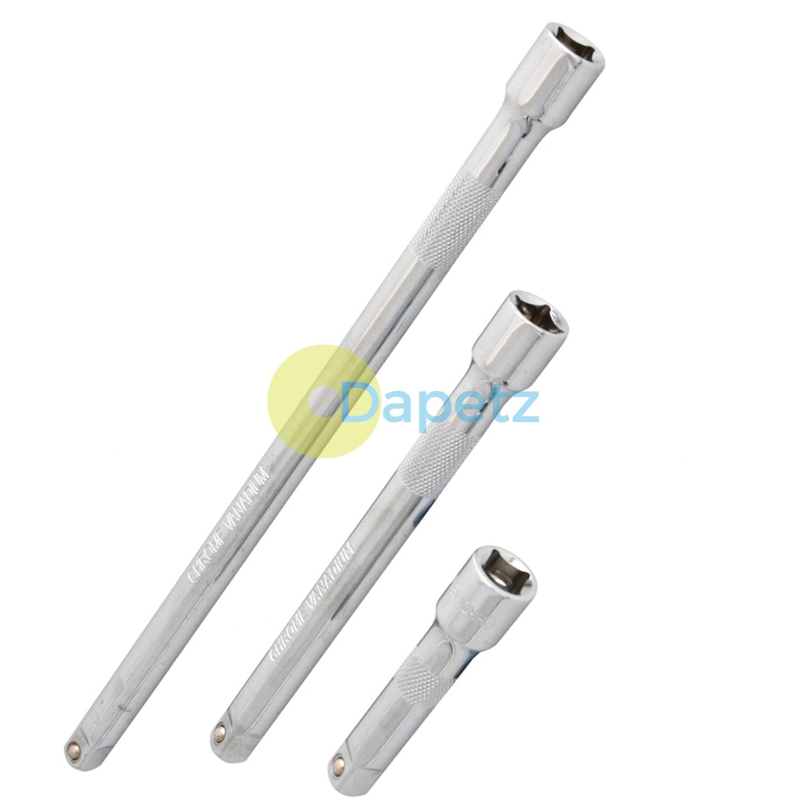 BlueSpot 3Pce 3/8" Drive Extension Set for Ratchet Drive Quick Change 3, 5 & 10 Inches