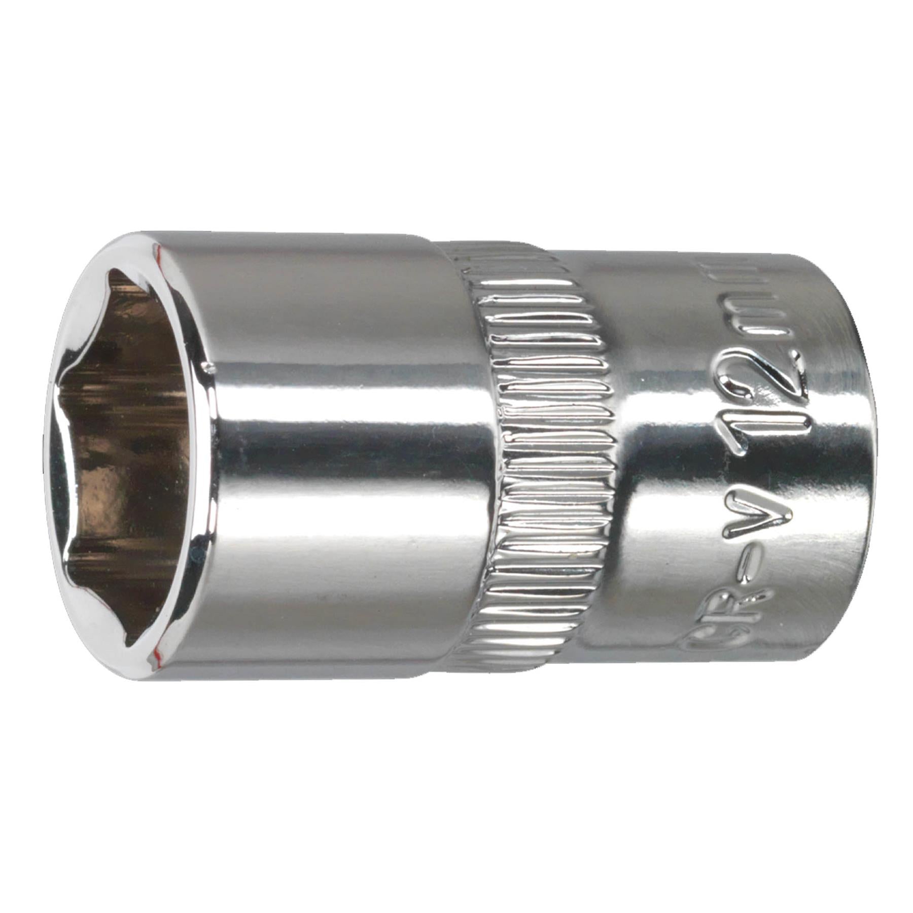Sealey WallDrive Socket 12mm 3/8"Sq Drive Fully Polished