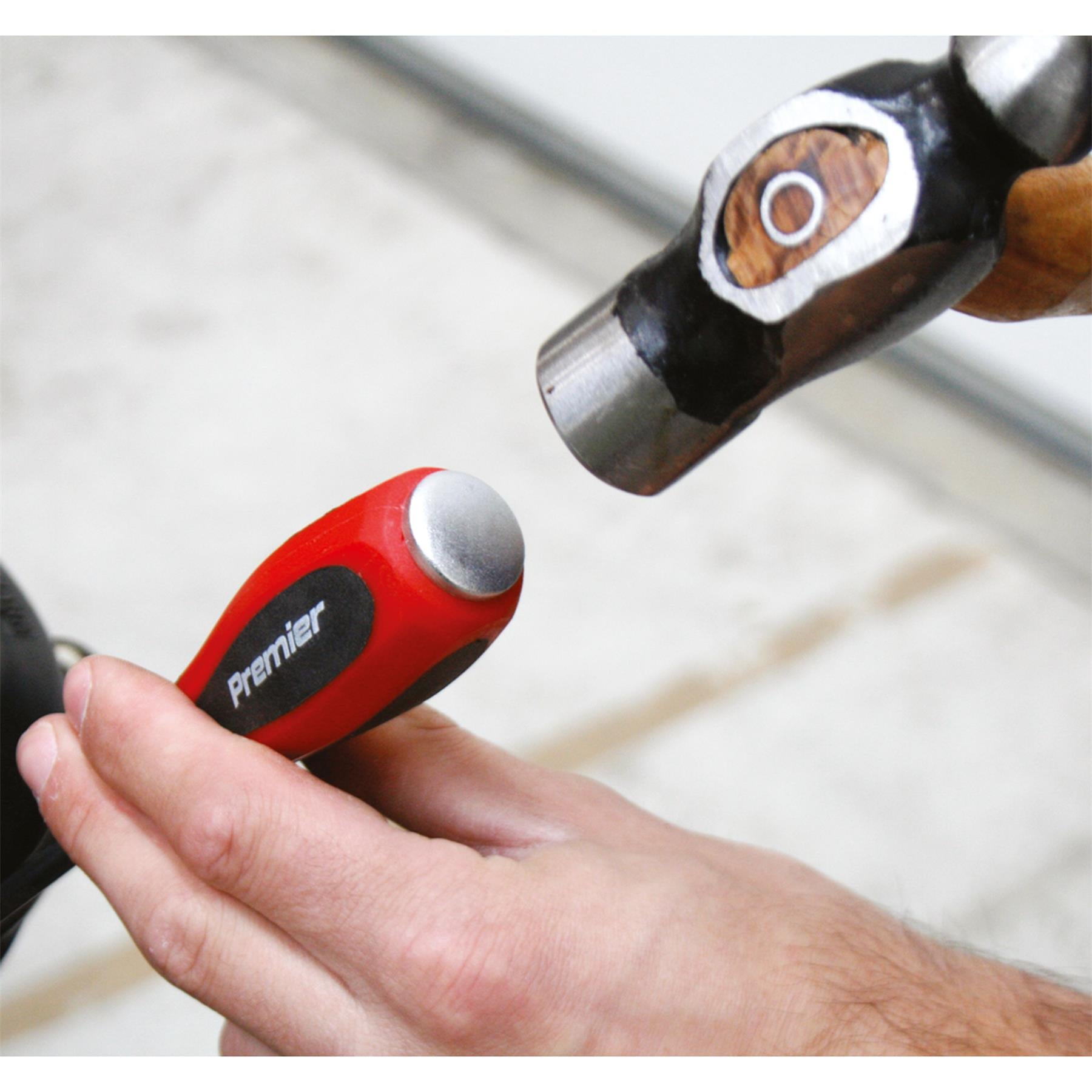 Sealey 11pc Screwdriver Set Hammer Thru Slotted Phillips Hammer Strike 38-200mm