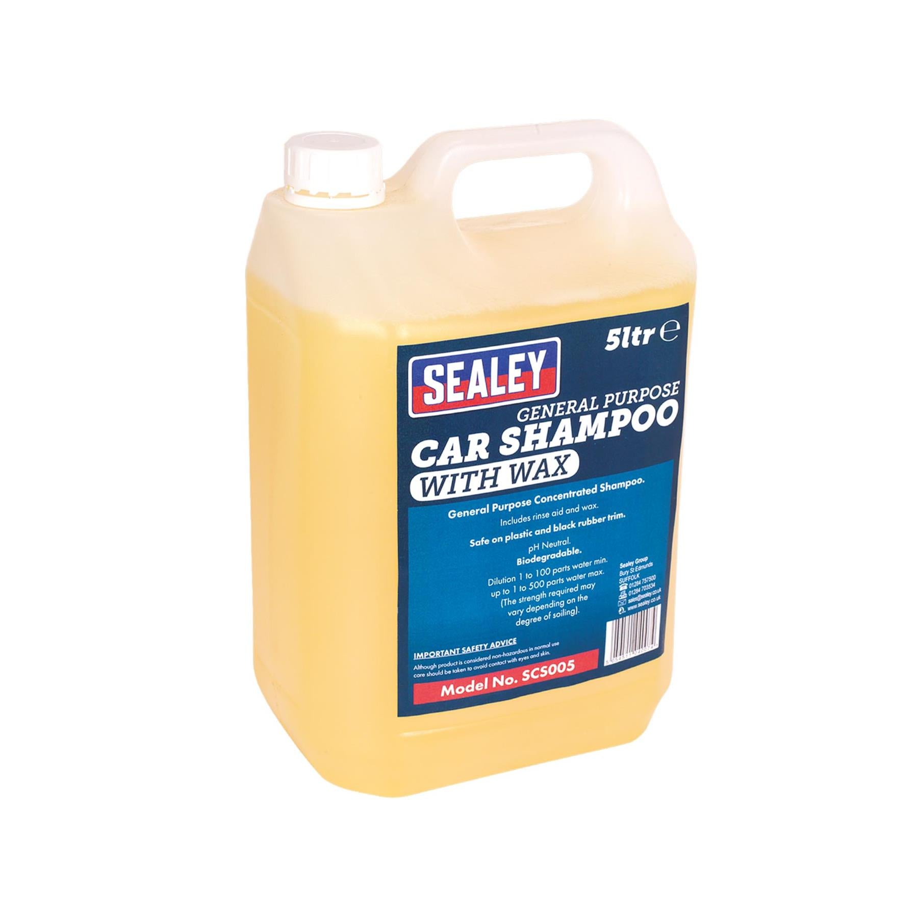 Sealey Car Shampoo with Wax 5L