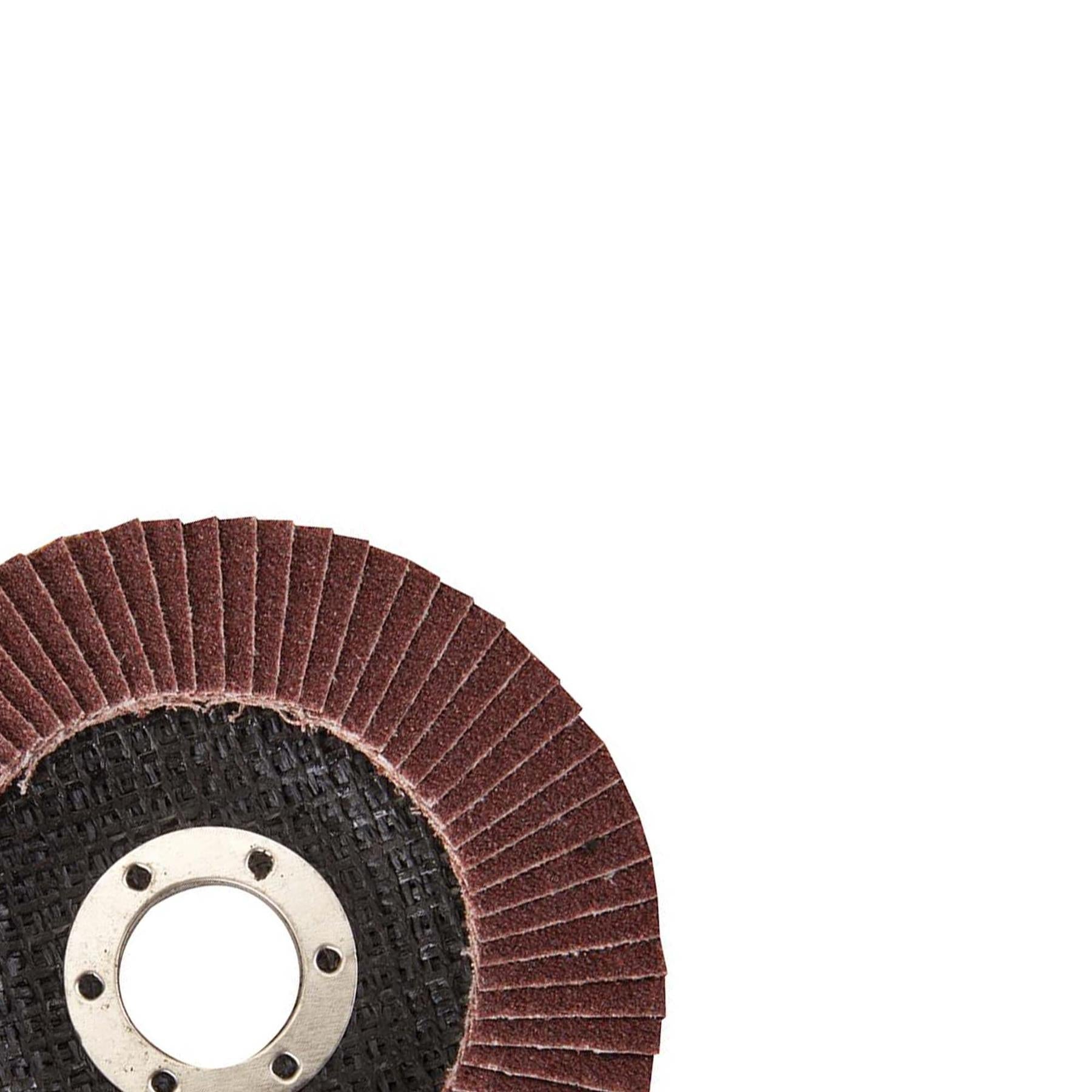 Aluminium Oxide Flap Disc Use On Steel Cast Iron Alloys And Wood 115mm 80 Grit