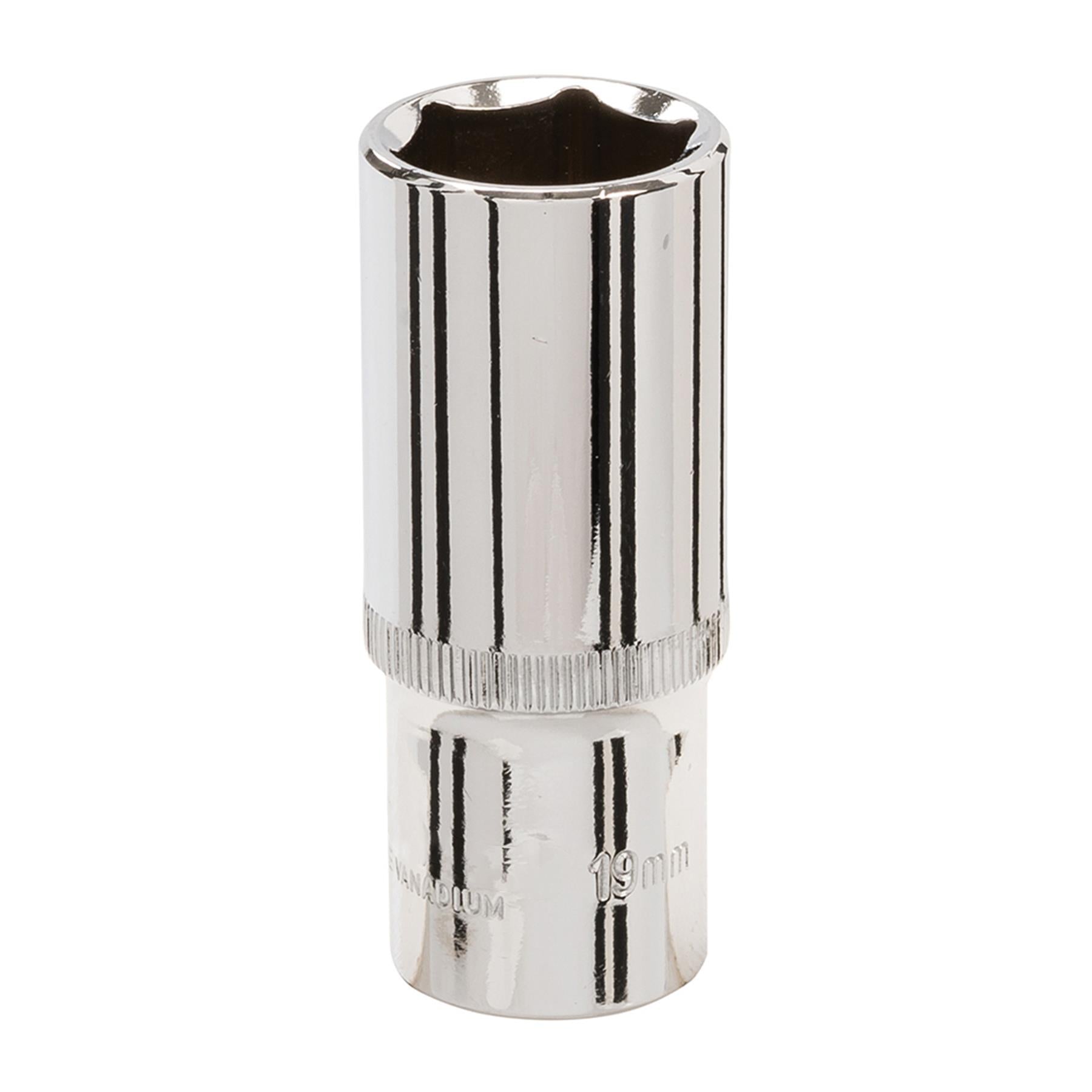 Deep Socket 3/8" Drive 6pt Metric 6 Point Hex Corrotion Resistant Socket 19mm