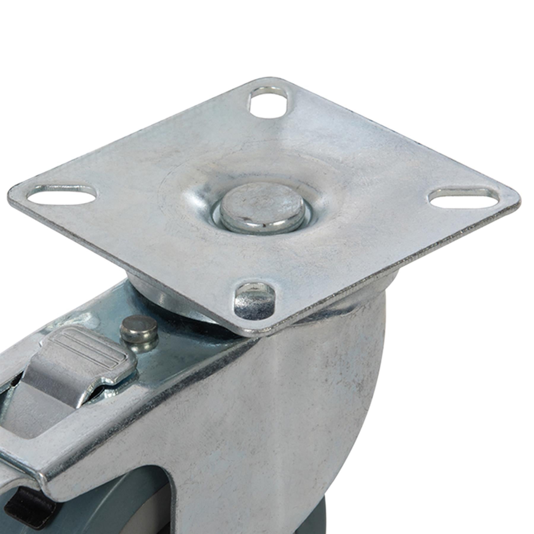 Heavy Duty Swivel Rubber Castor Caster Wheels Cart Wheel 75mm