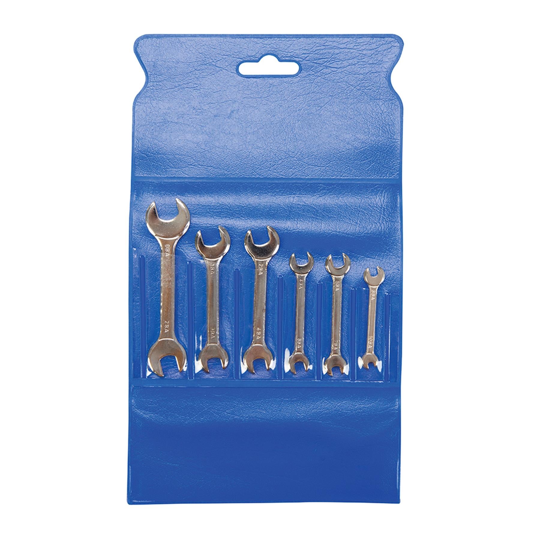 King Dick Miniature Open End Spanner Set 6pcs 0BA - 10BA