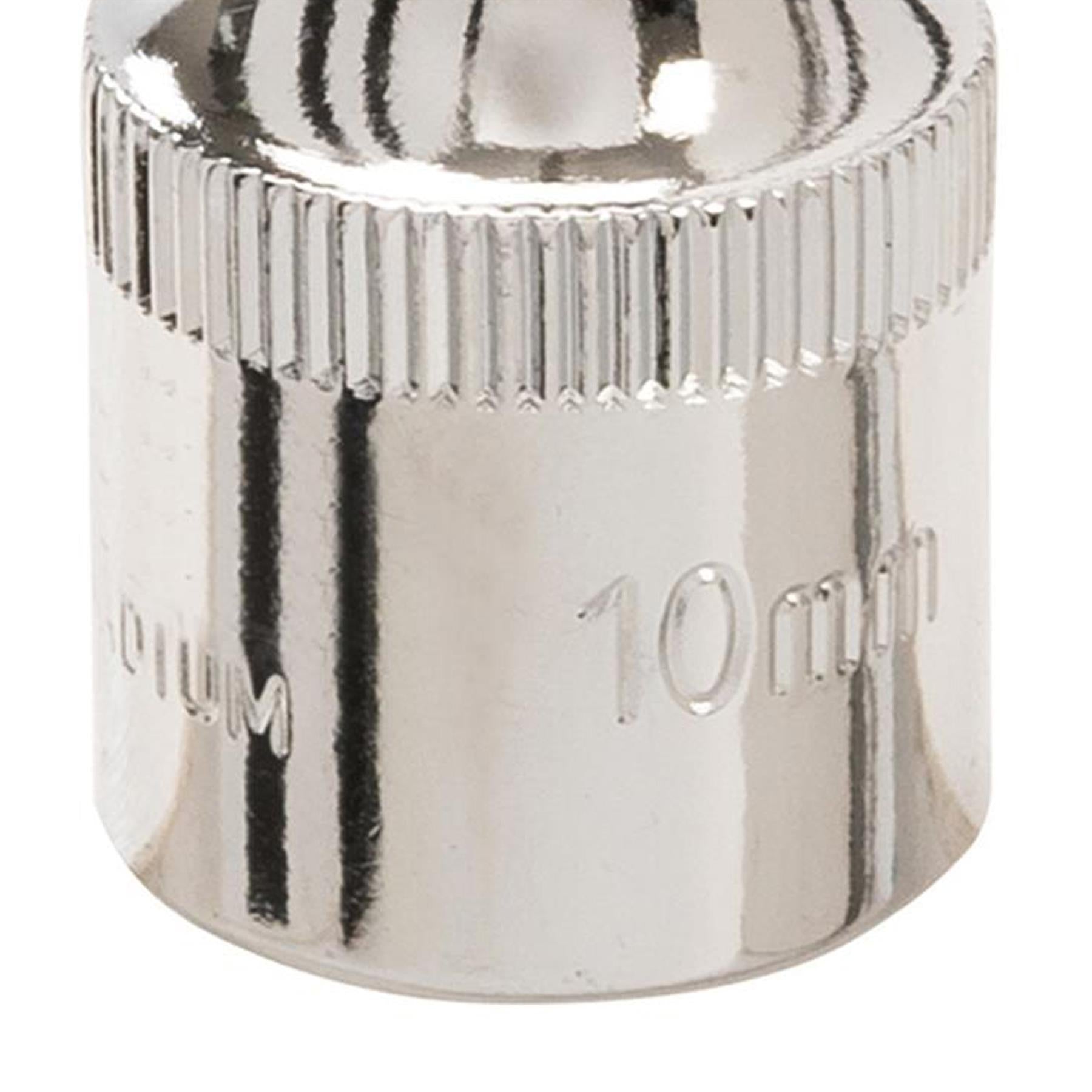 Socket 1/2" Drive Metric Hex Square 10mm Individual Hex Polished Crv Quality