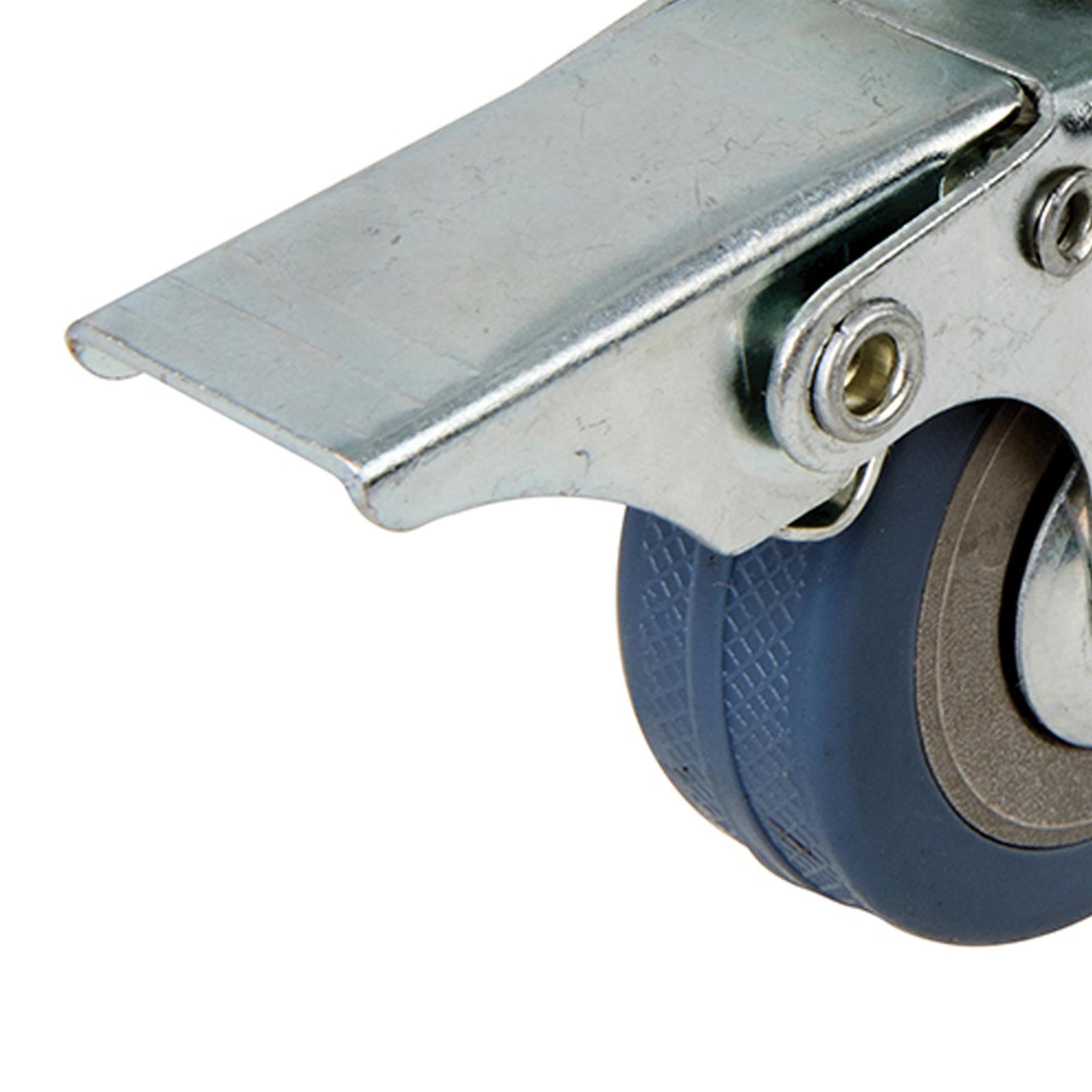 Heavy Duty Swivel Rubber Castor Caster Wheels Cart Wheel 50mm