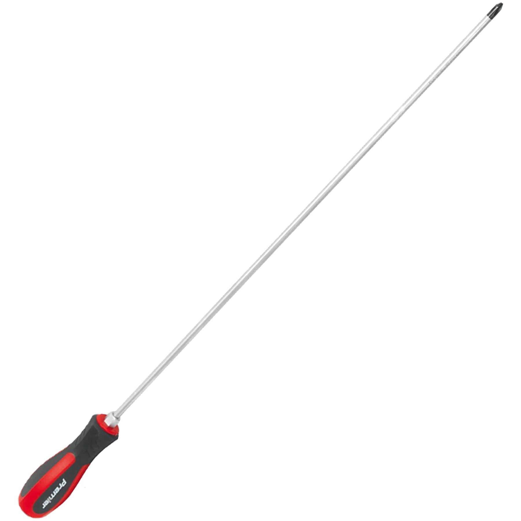 Sealey 5pc Screwdriver Set Hammer Thru Extra Long Slotted Phillips Pozi 450mm