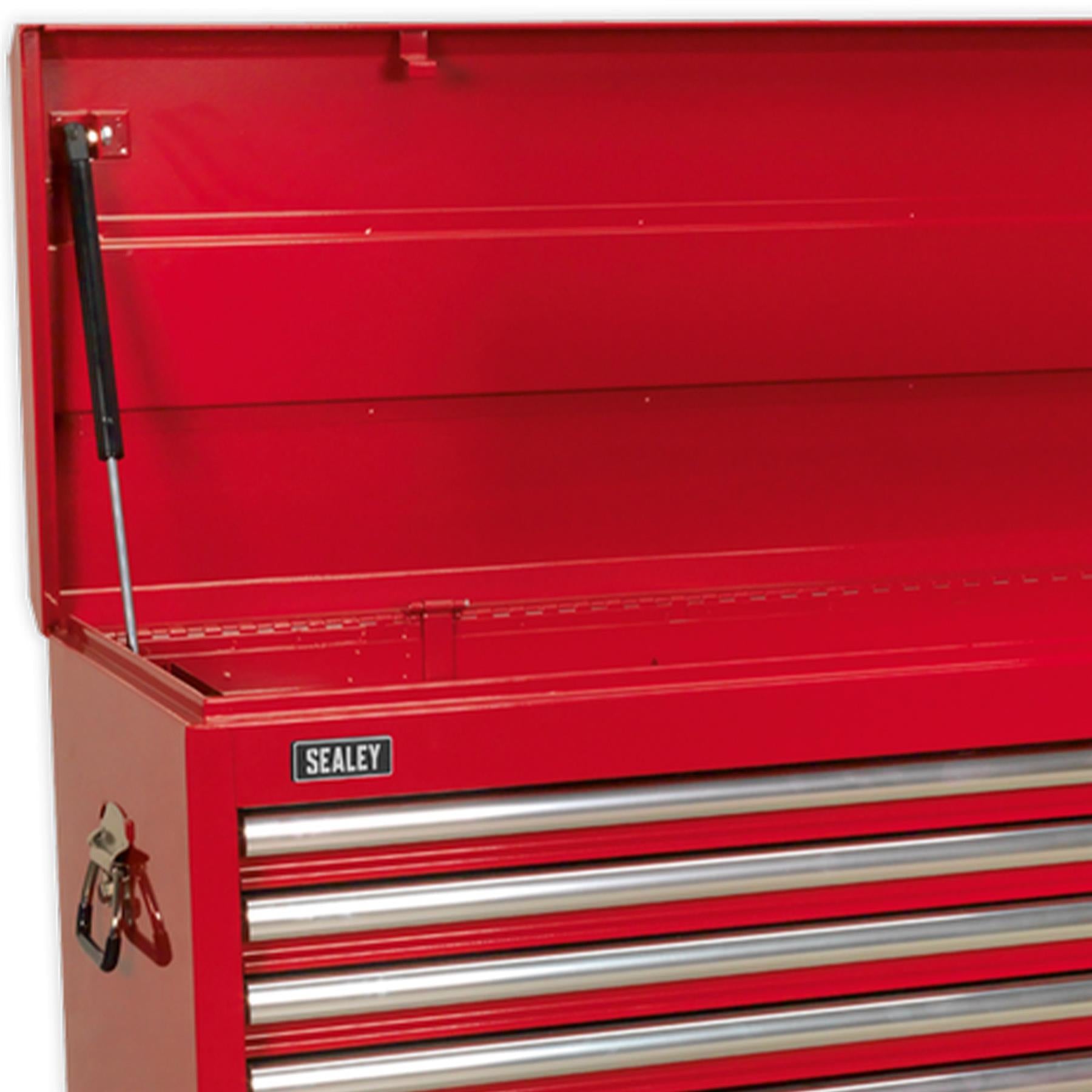 Sealey Topchest 10 Drawer with Ball Bearing Slides Heavy-Duty - Red
