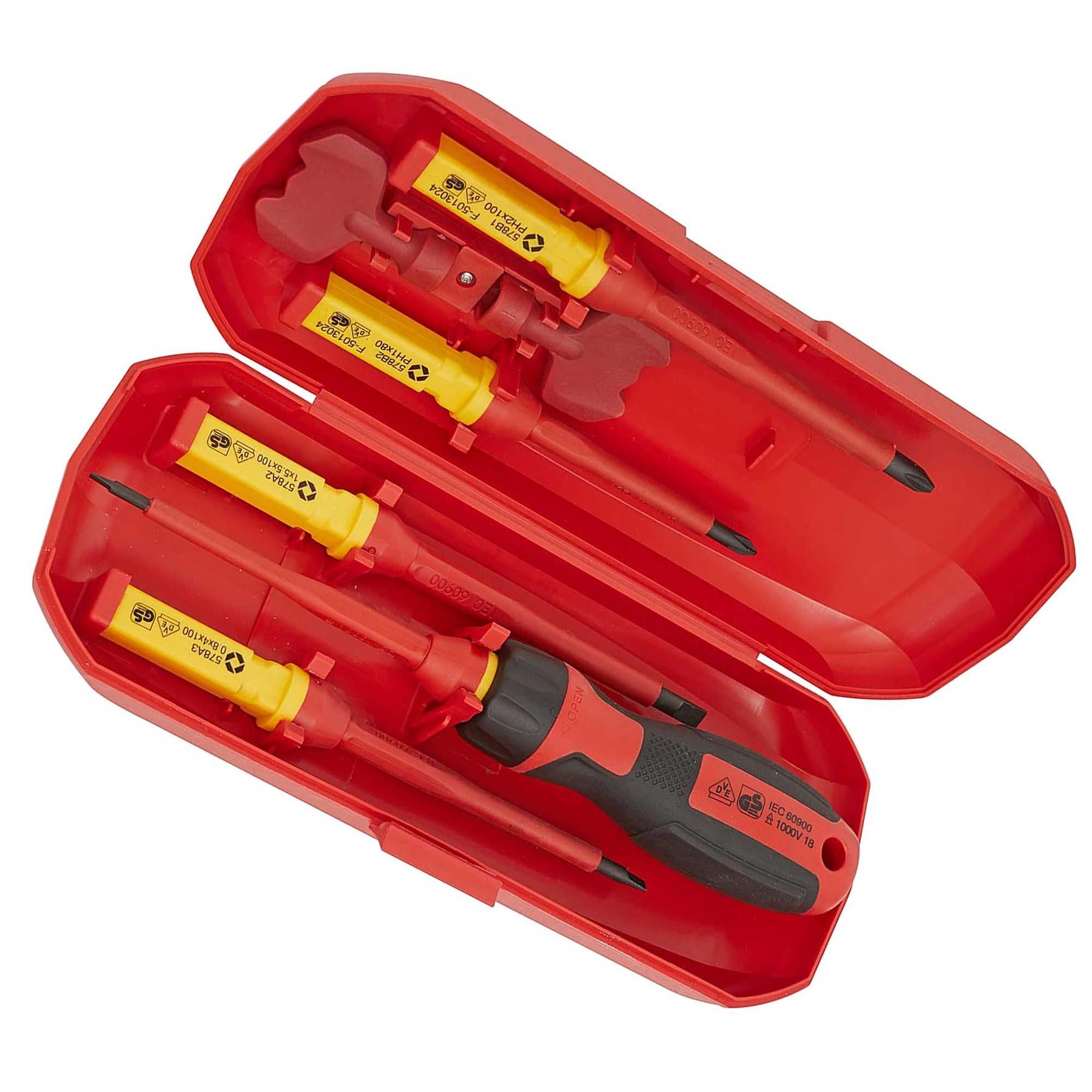 Sealey Screwdriver Set Interchangeable 8pc - VDE Approved