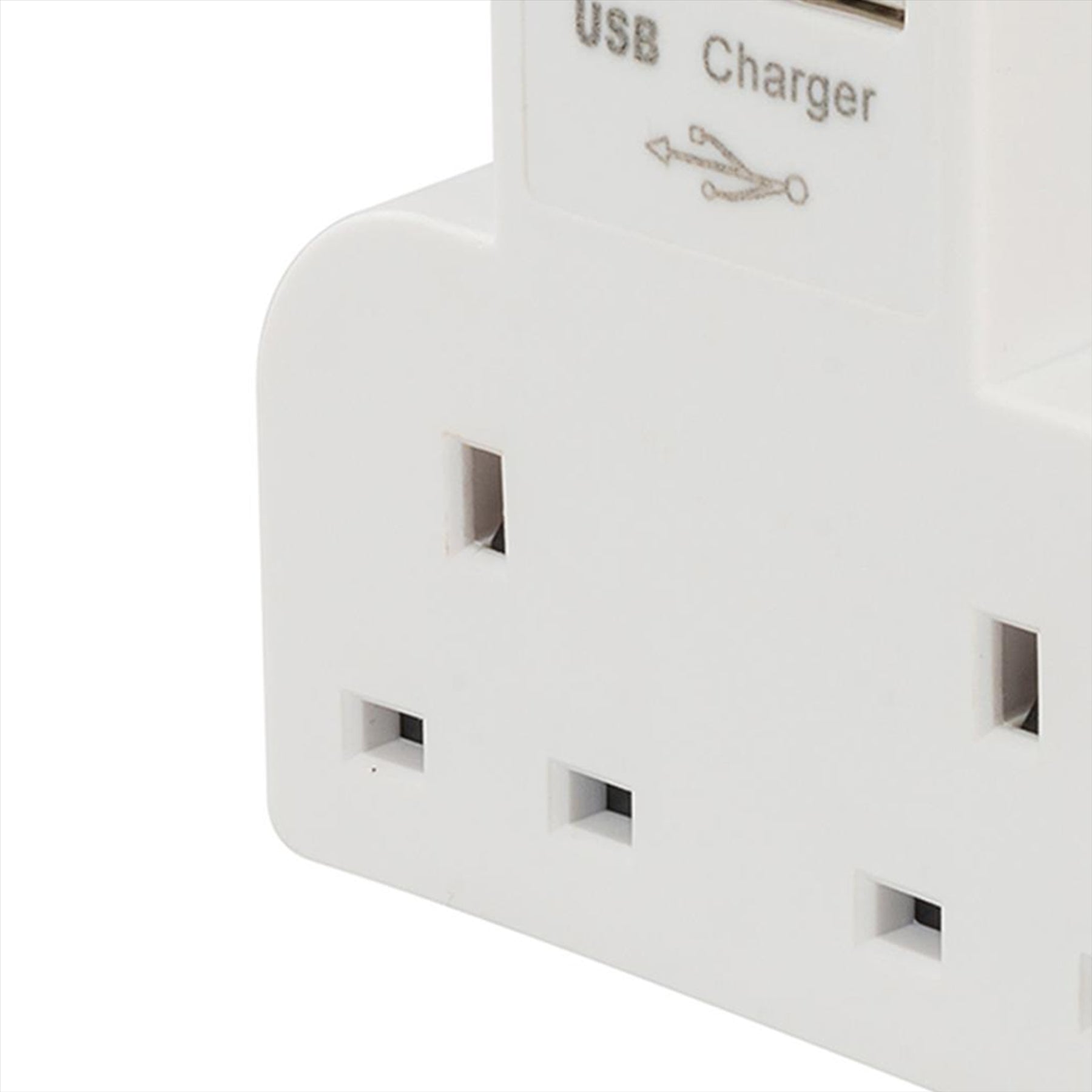 Double Socket With Twin USB 2100mAh Combined Phone & Tablets Charger