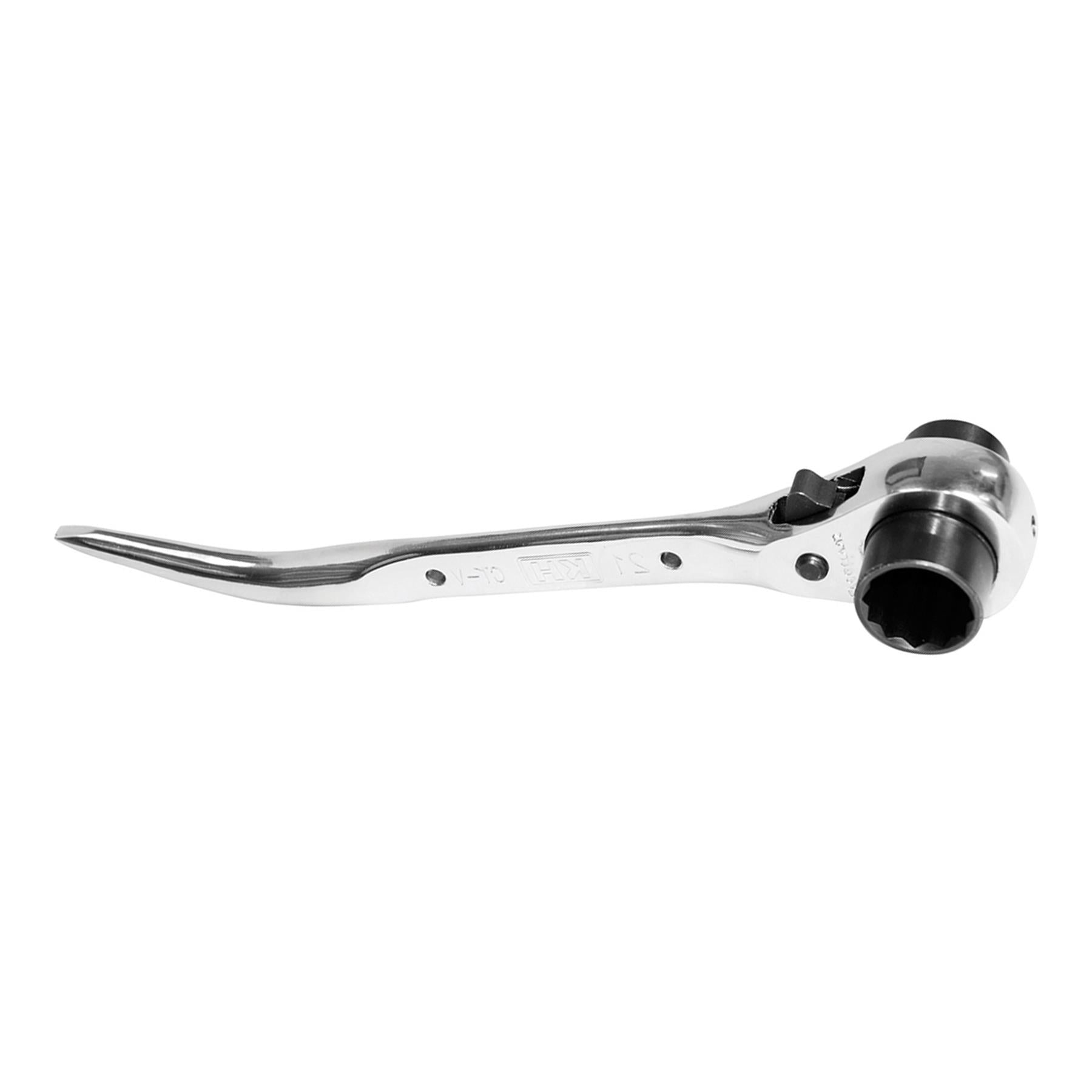 Twin Podger 21/23mm Hardened & Tempered Bi Hex Socket With 2-way Ratchet Action