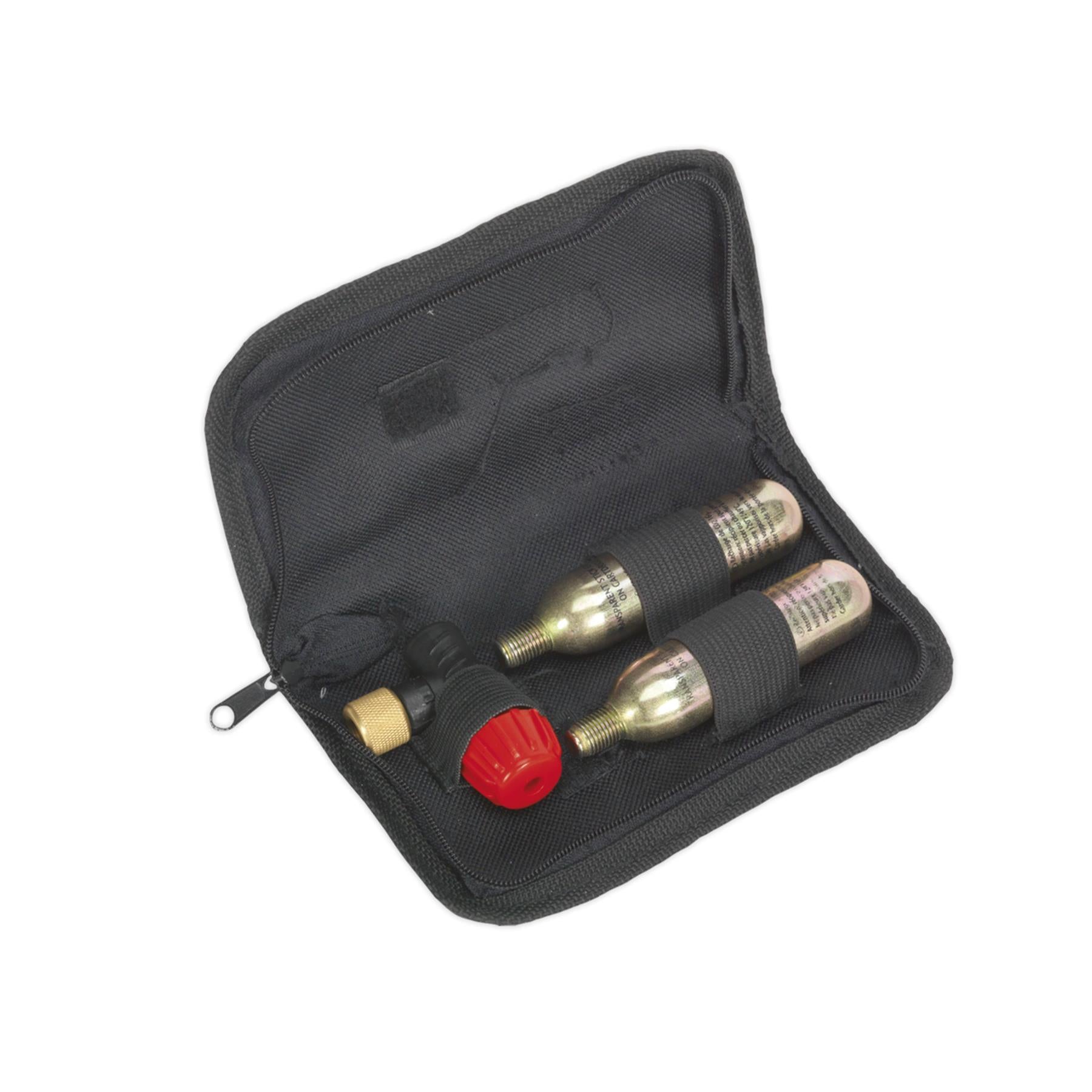 Sealey Motorcycle CO2 Emergency Tyre Inflator Kit