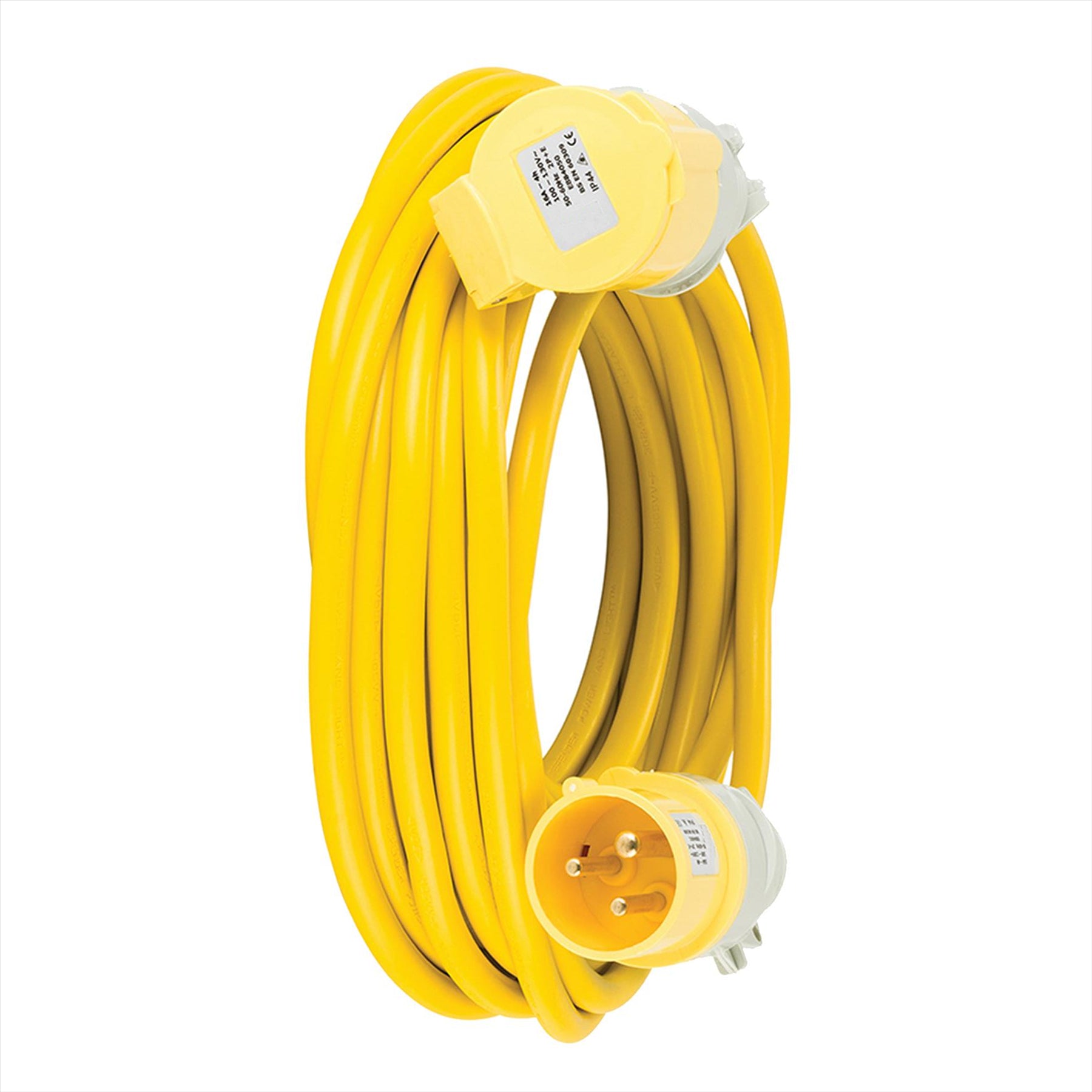 Defender Arctic Extension Lead Yellow 16A 2.5mm2 10m 110V