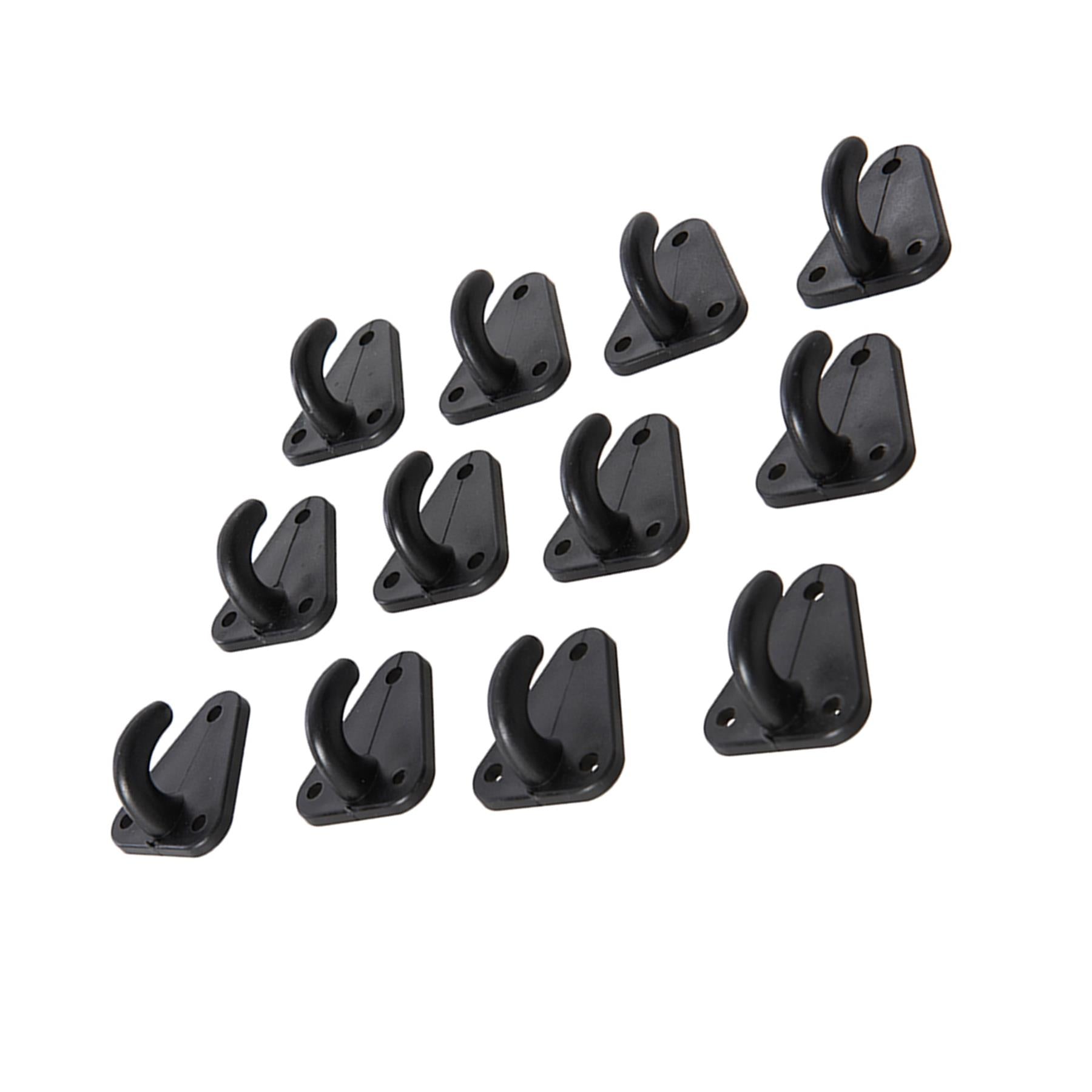 12 x Trailer Net Tarpaulin Hooks Multiuse And Fixings Roof Rack Caravan etc