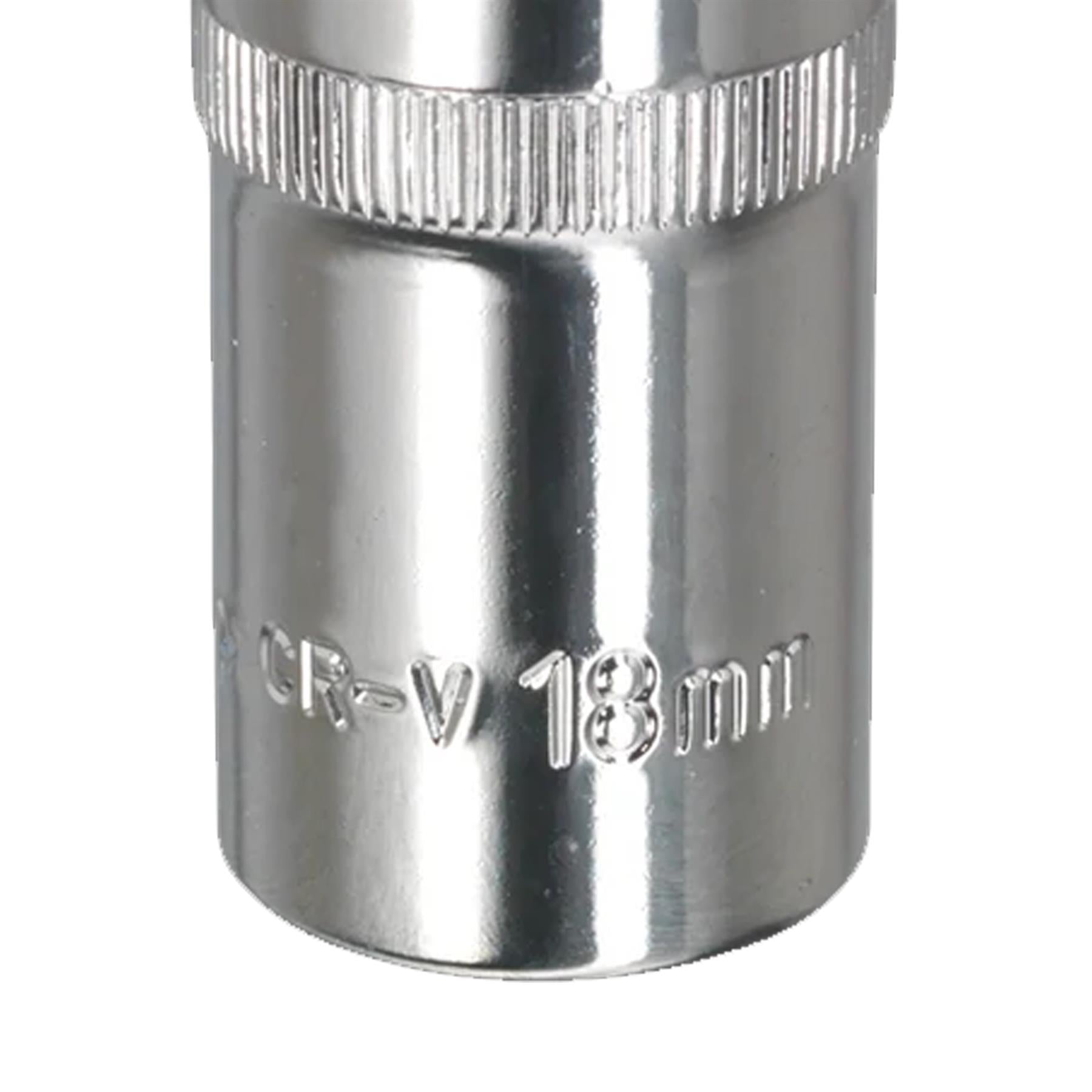 Sealey WallDrive Socket 17mm Deep 1/2"Sq Drive Fully Polished