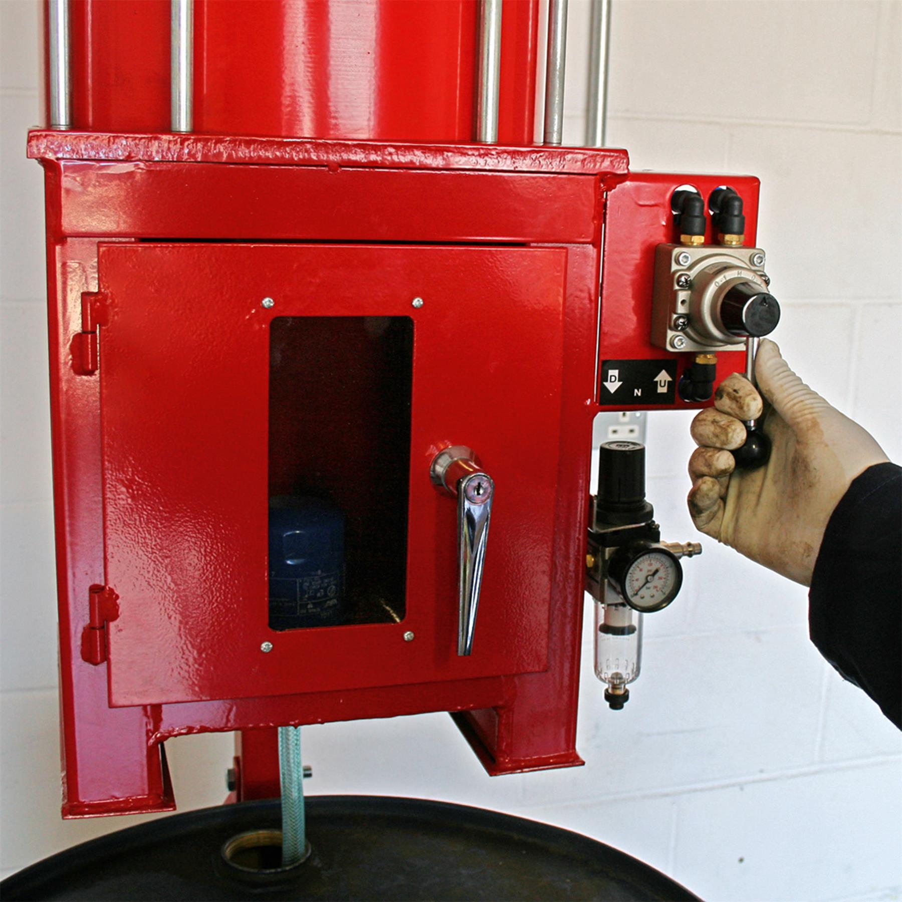 Sealey Pneumatic Oil Filter Crusher Red HFC08