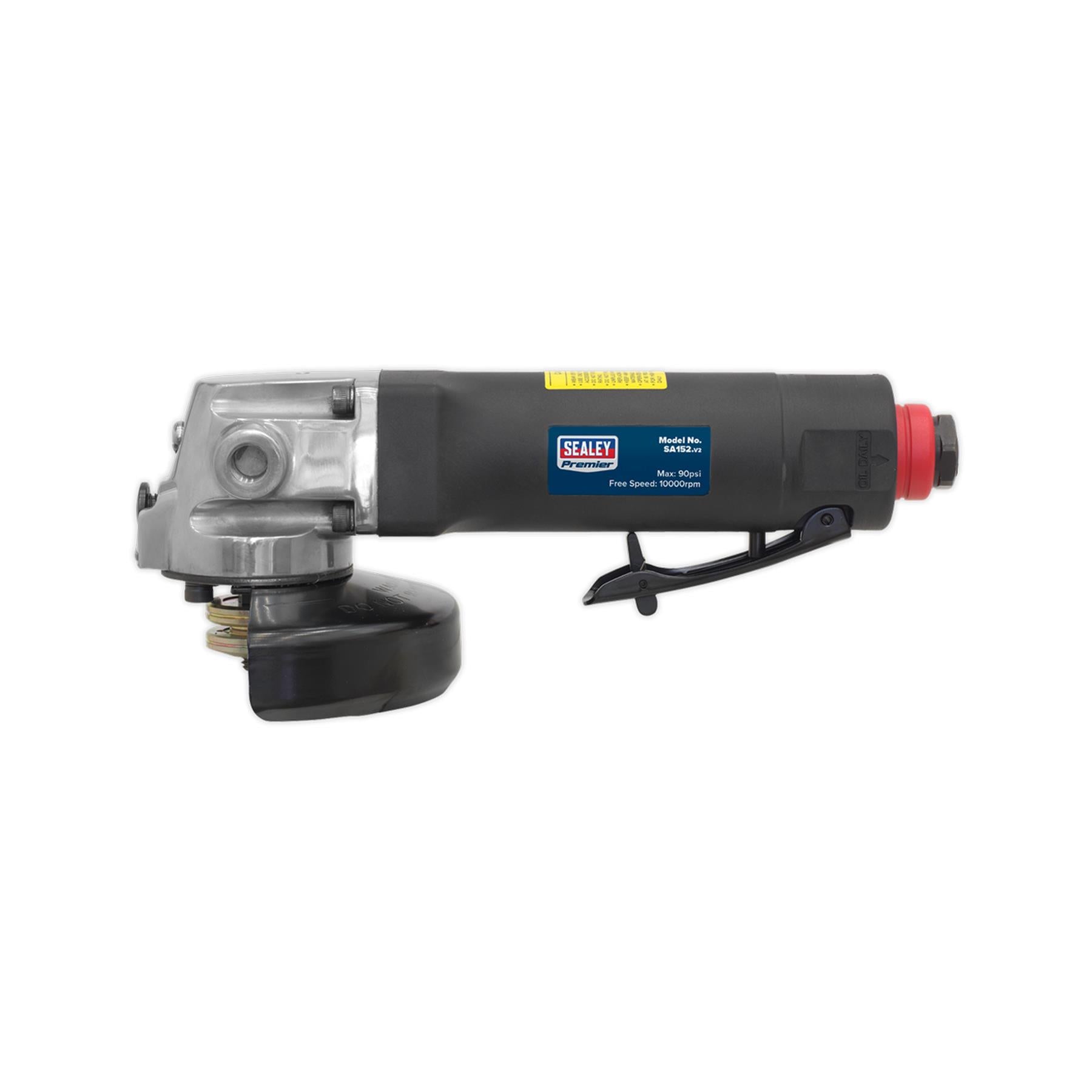Sealey Air Angle Grinder 100mm Composite Housing Lightweight & Easy Handle