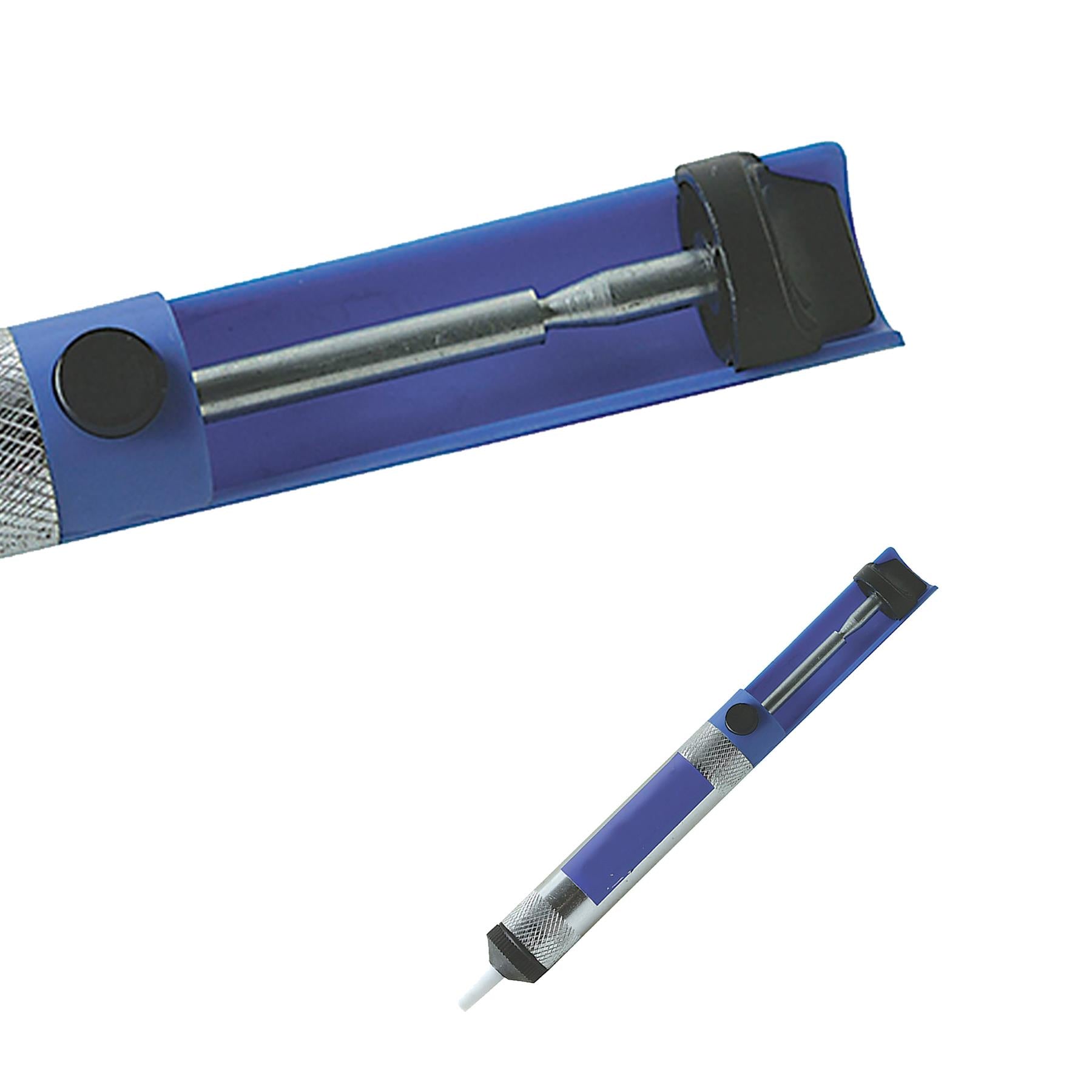 SOLDER SUCKER VACUUM DESOLDERING DESOLDER REMOVER PUMP TOOL ALUMINIUM METAL IRON