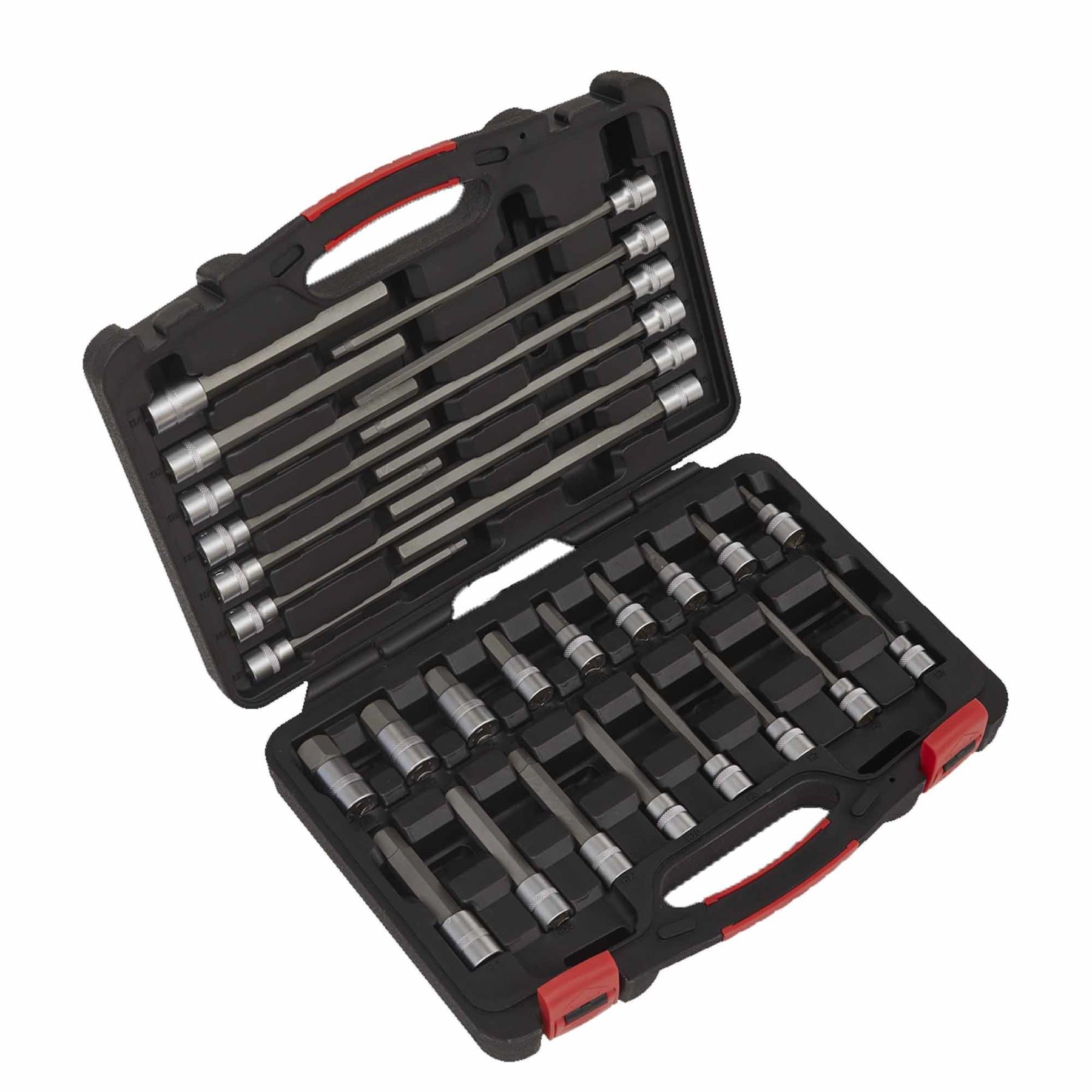 Sealey Hex Socket Bit Set 30pc 3/8"Sq Drive - Platinum Series