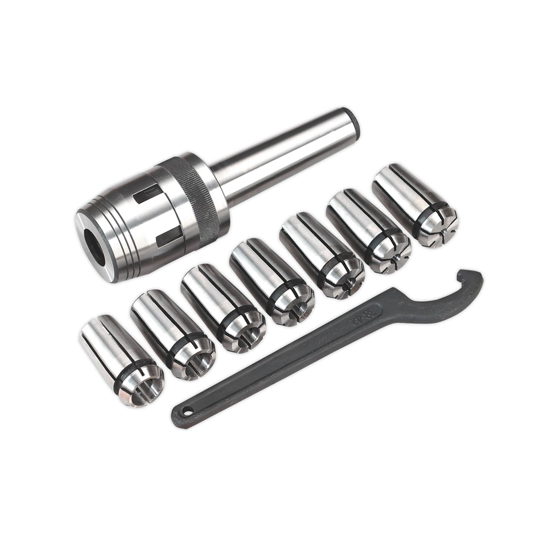 Sealey Mill Chuck Set MT3-M12 4-16mm High Quality Accessories