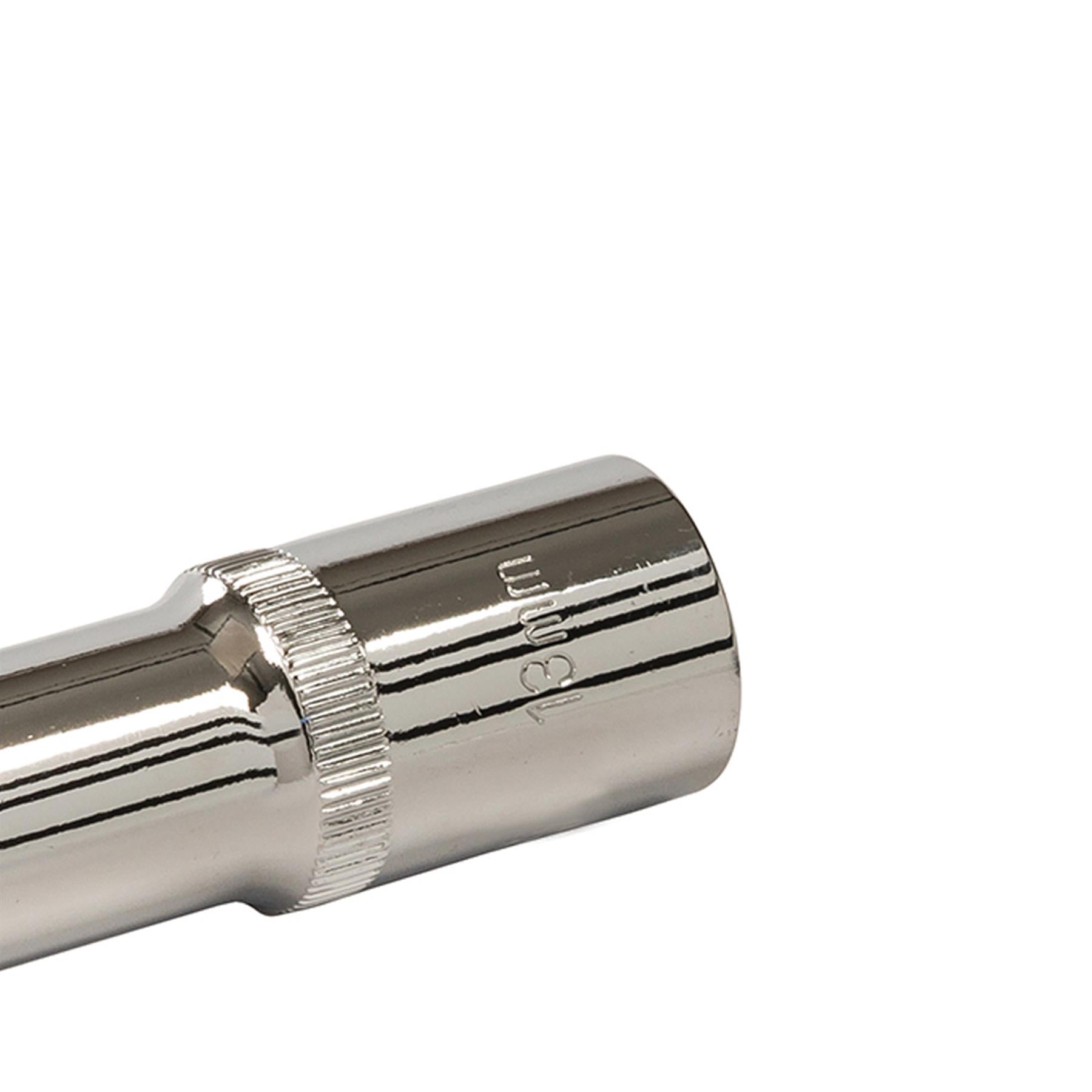 Quality Socket 1/2" Shallow Deep Drive Metric 13mm Long Hex Wrench